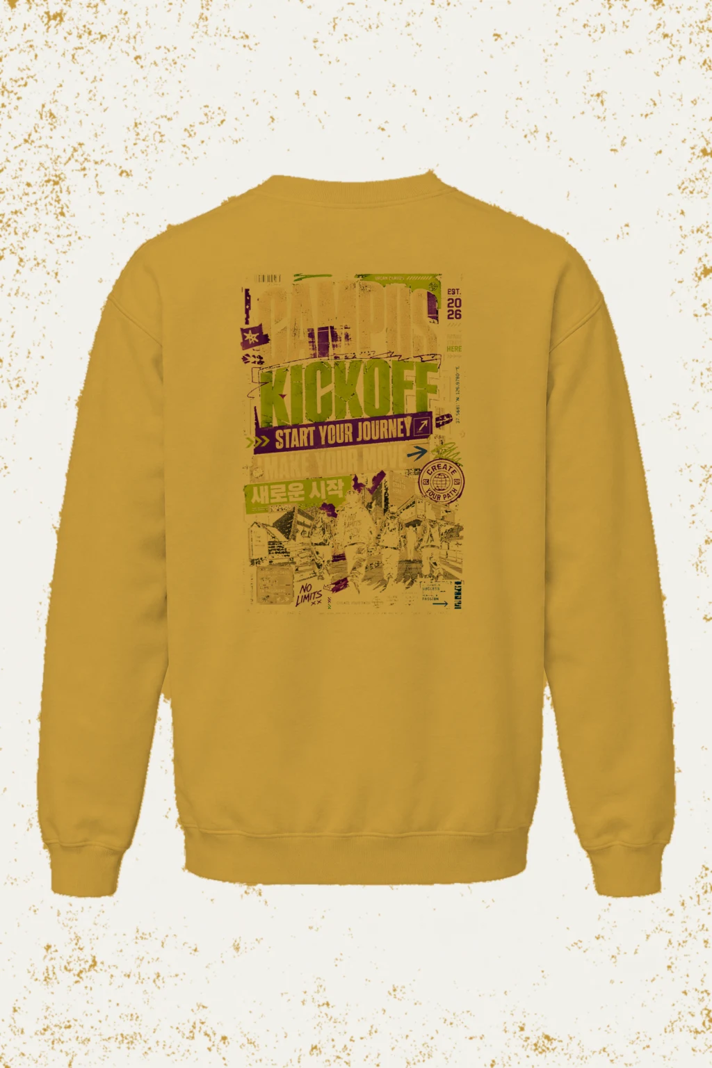"Start Your Journey" Unisex Sponge Fleece Crewneck Sweatshirt | Bella + Canvas 3901