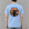 "Startled Sunset Cat" Heavyweight Unisex Crewneck T-shirt