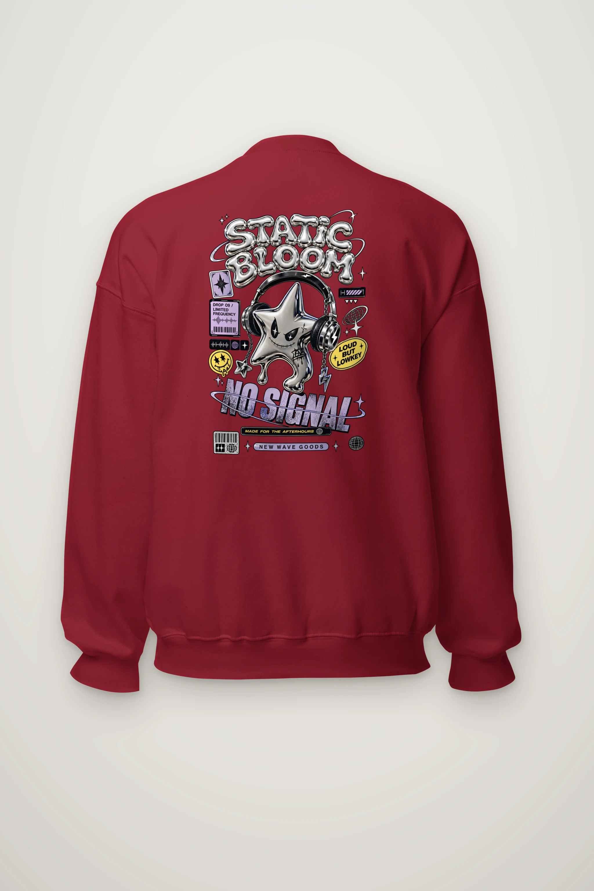 "Static Bloom" Heavy Blend Unisex Crewneck Sweatshirt