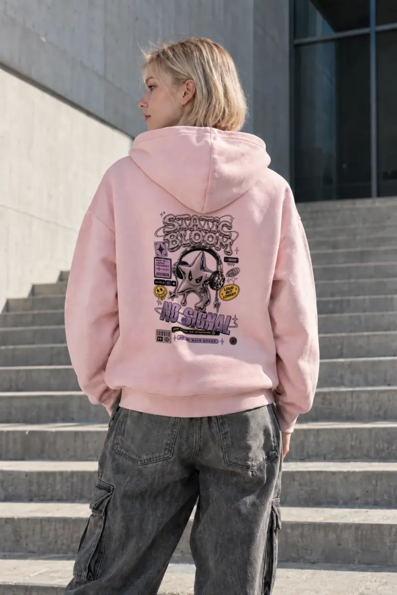 "Static Bloom" Heavy Blend Unisex Pullover Hoodie | Gildan 18500