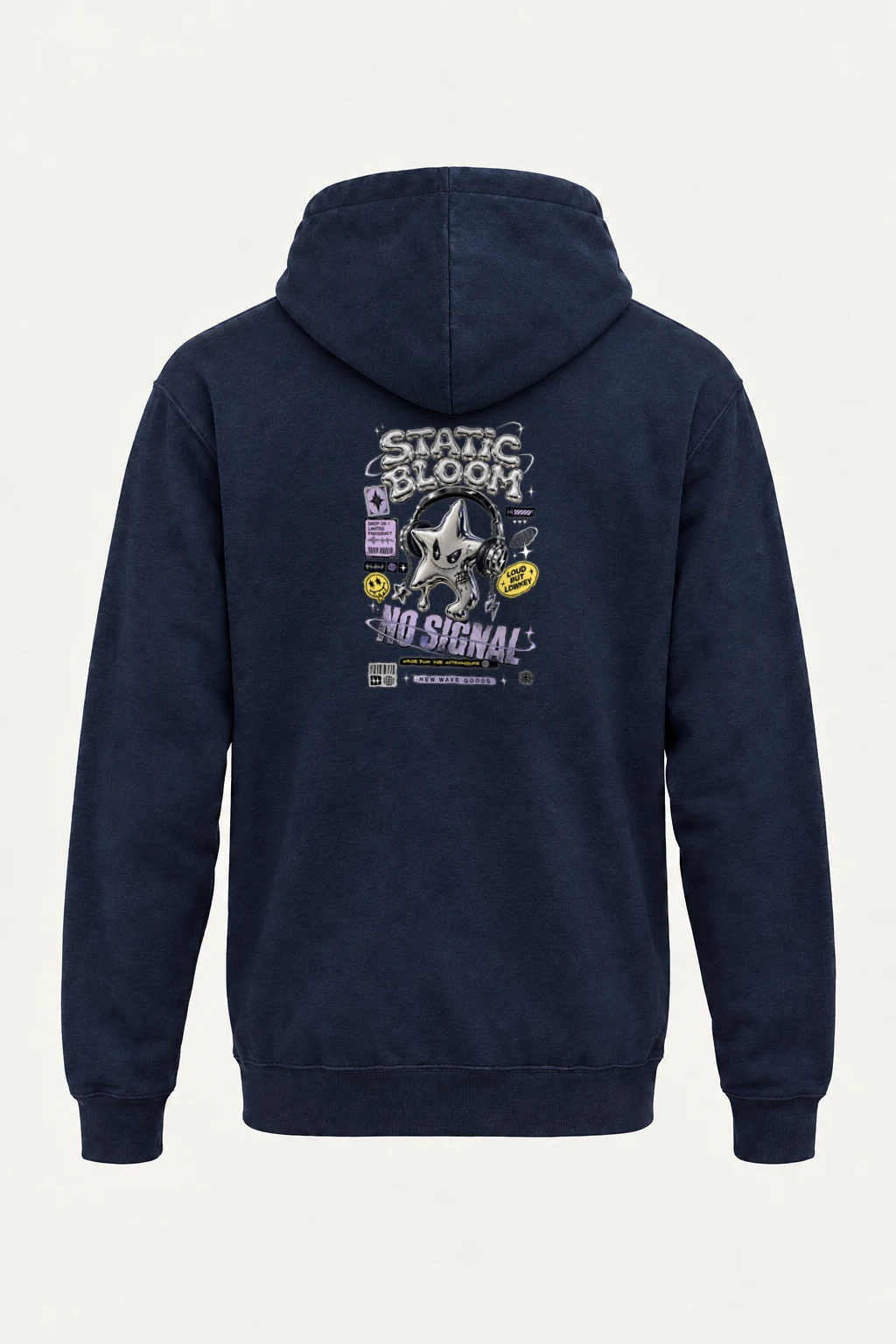 "Static Bloom" Heavy Blend Unisex Pullover Hoodie | Gildan 18500