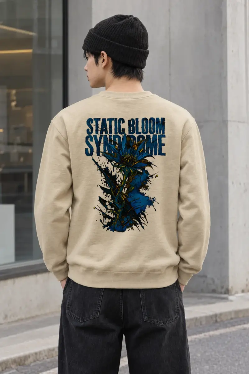 "Static Bloom Syndrome" Heavy Blend Unisex Crewneck Sweatshirt