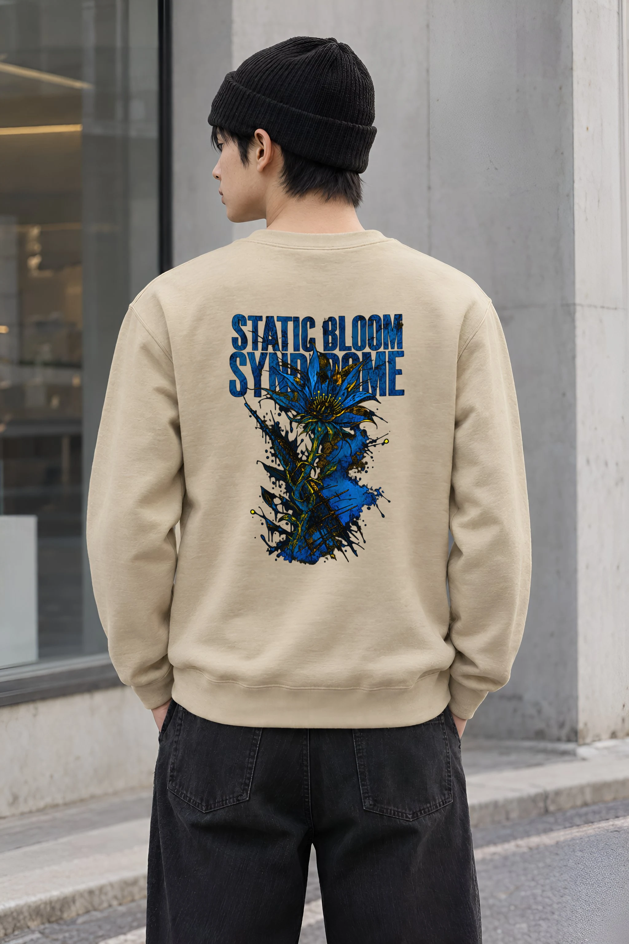 "Static Bloom Syndrome" Heavy Blend Unisex Crewneck Sweatshirt