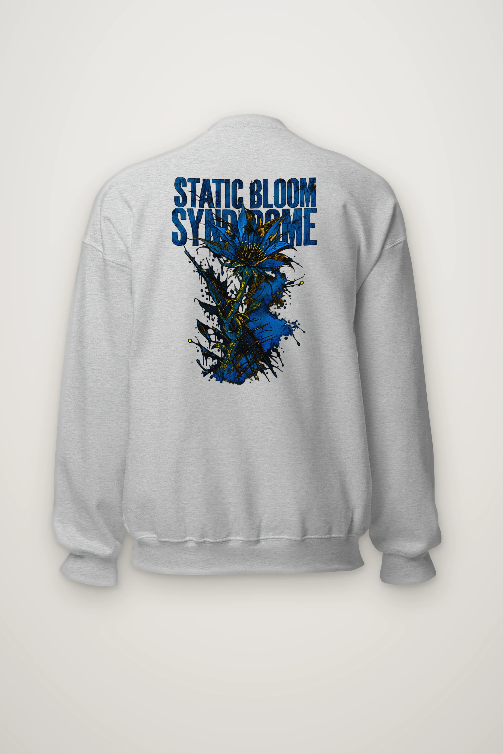 "Static Bloom Syndrome" Heavy Blend Unisex Crewneck Sweatshirt