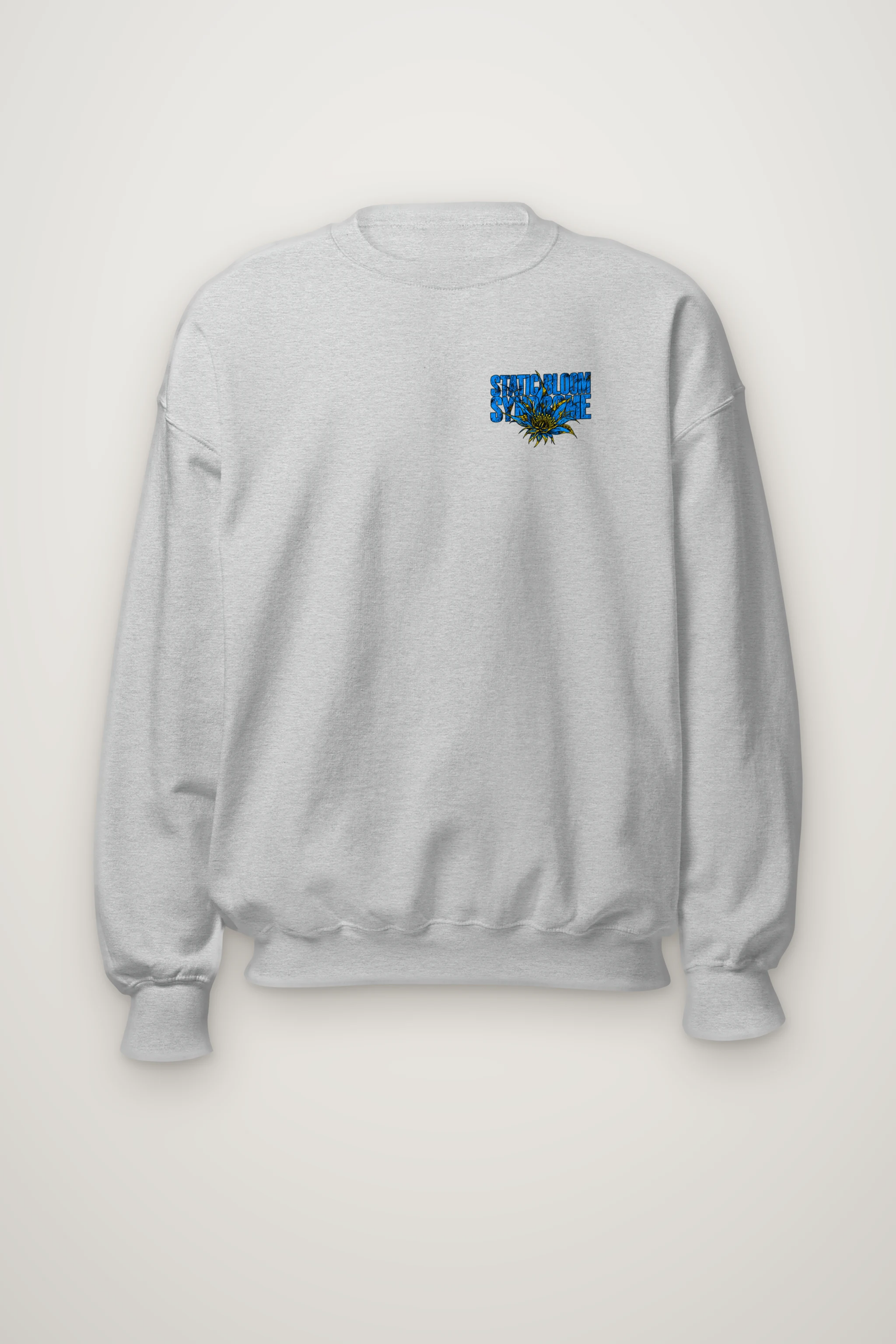 "Static Bloom Syndrome" Heavy Blend Unisex Crewneck Sweatshirt