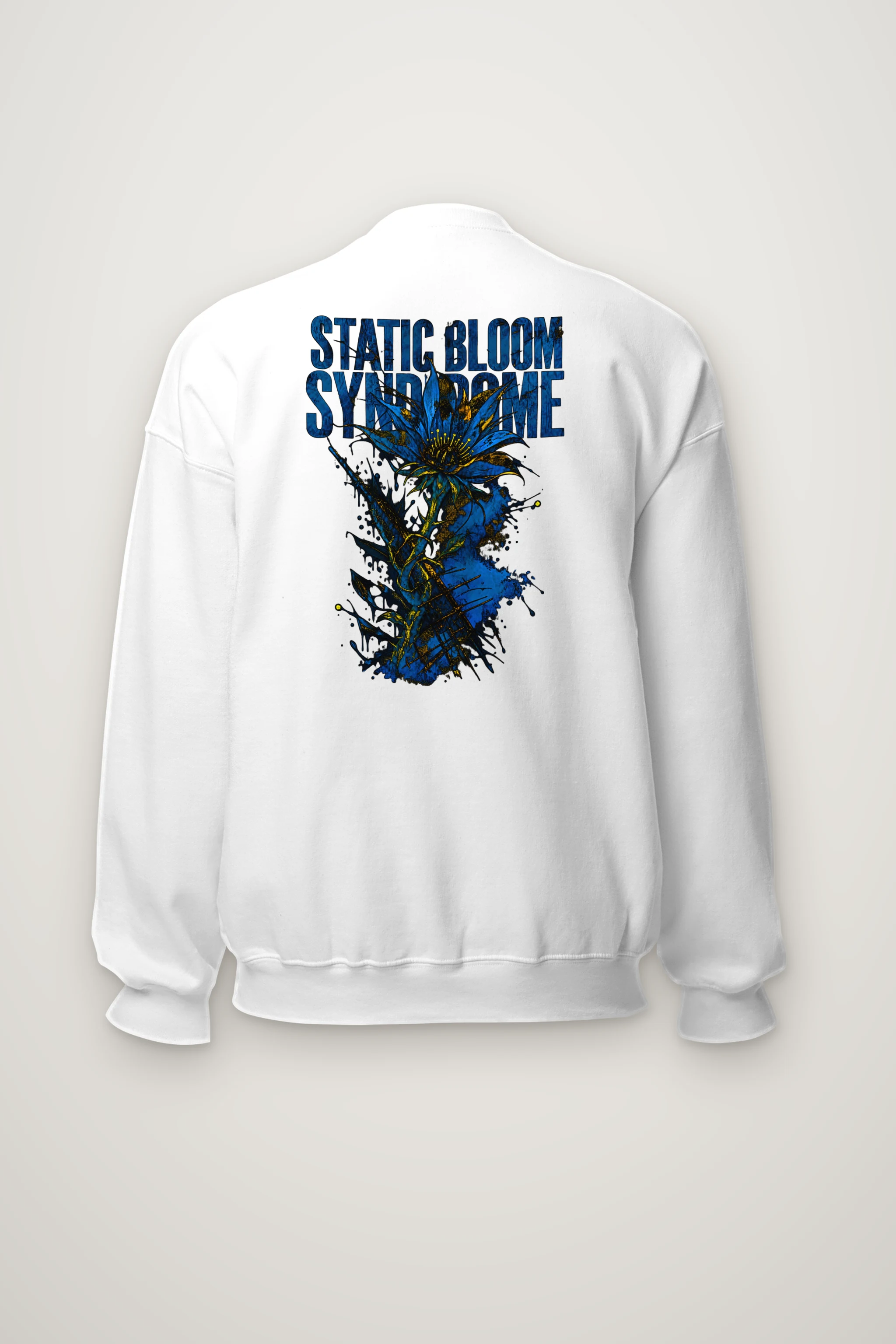 "Static Bloom Syndrome" Heavy Blend Unisex Crewneck Sweatshirt