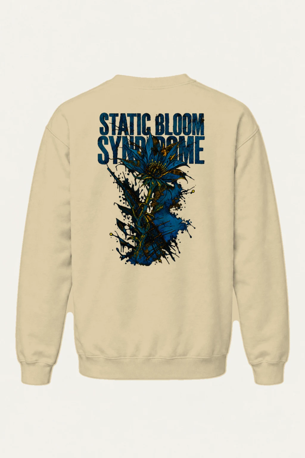 "Static Bloom Syndrome" Heavy Blend Unisex Crewneck Sweatshirt | Gildan 18000