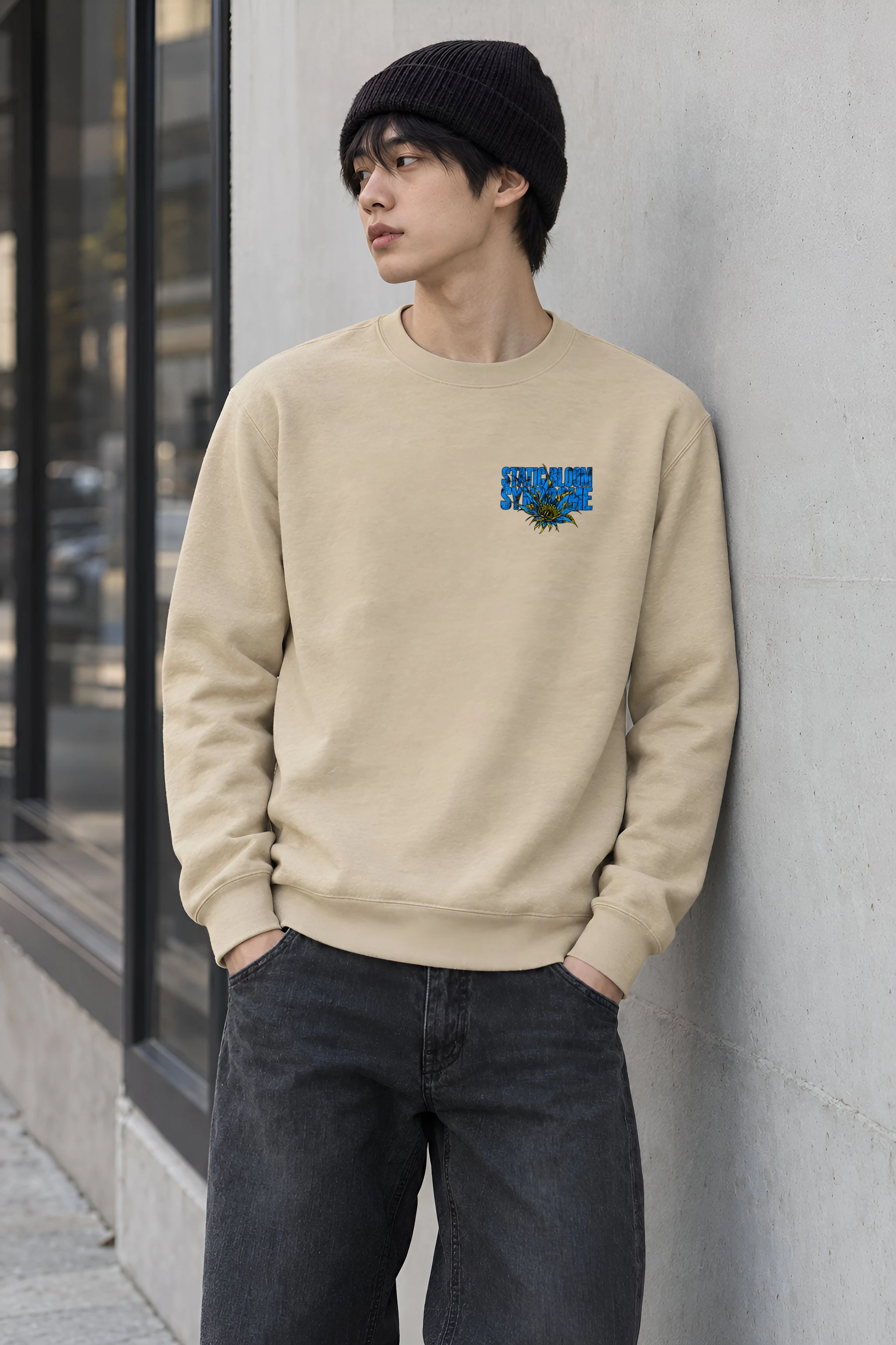 "Static Bloom Syndrome" Heavy Blend Unisex Crewneck Sweatshirt