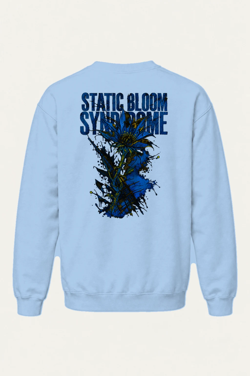 "Static Bloom Syndrome" Heavy Blend Unisex Crewneck Sweatshirt | Gildan 18000