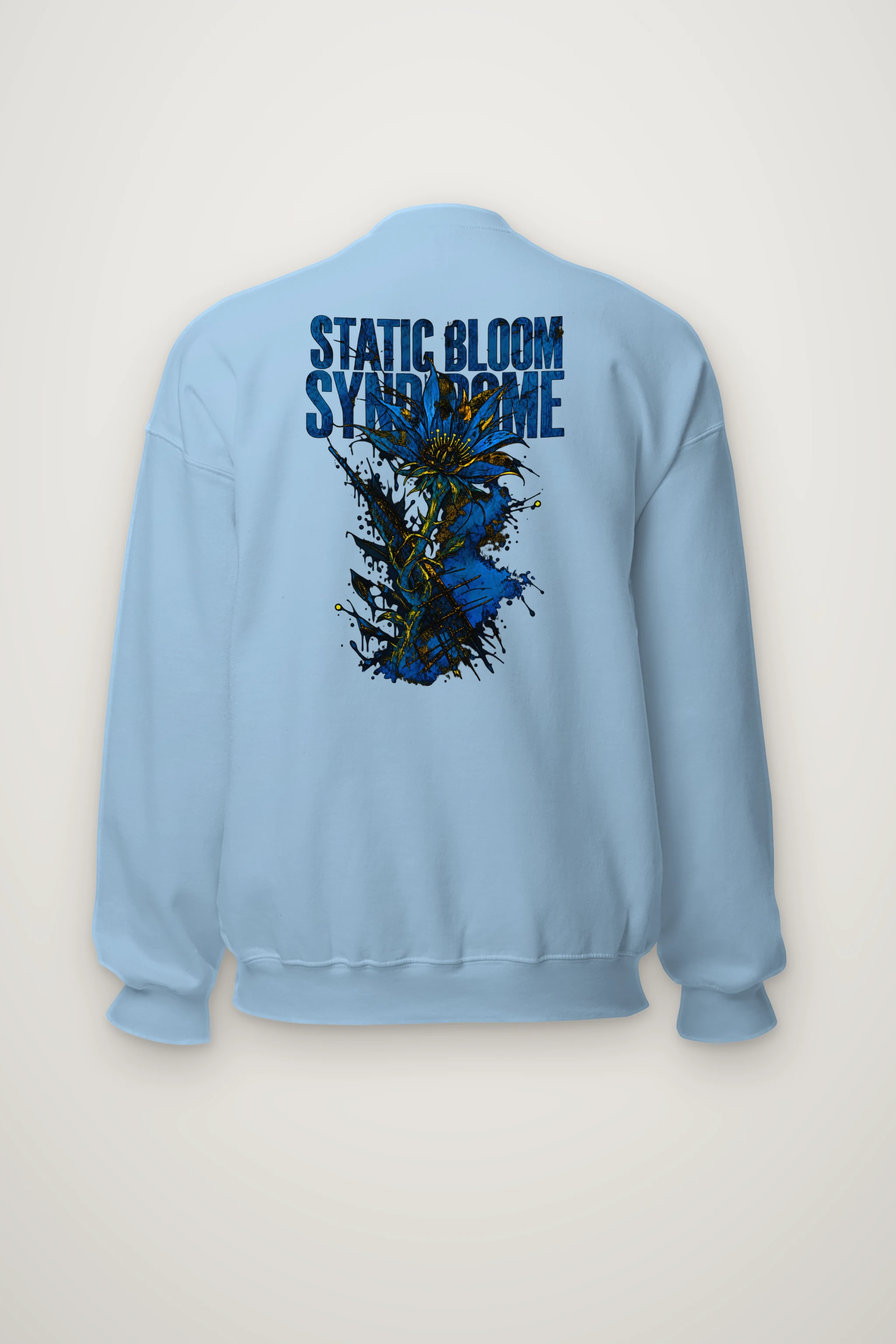 "Static Bloom Syndrome" Heavy Blend Unisex Crewneck Sweatshirt