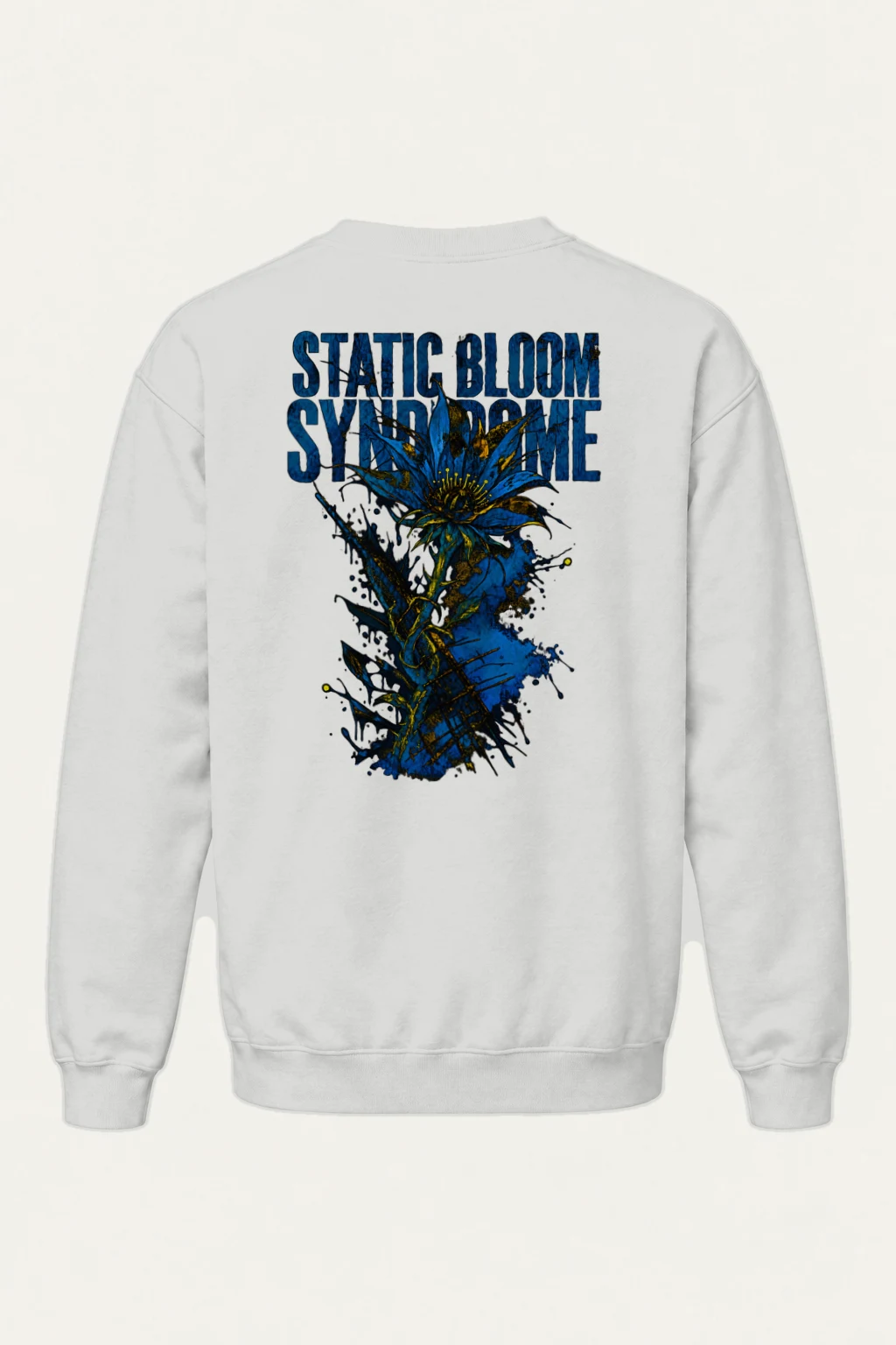 "Static Bloom Syndrome" Heavy Blend Unisex Crewneck Sweatshirt | Gildan 18000