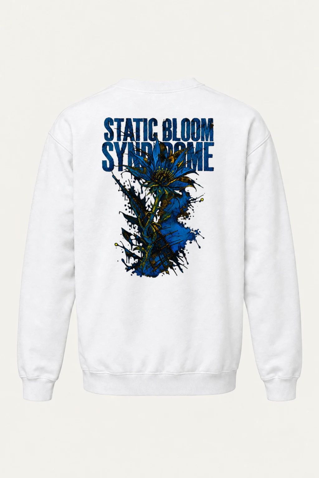 "Static Bloom Syndrome" Heavy Blend Unisex Crewneck Sweatshirt | Gildan 18000