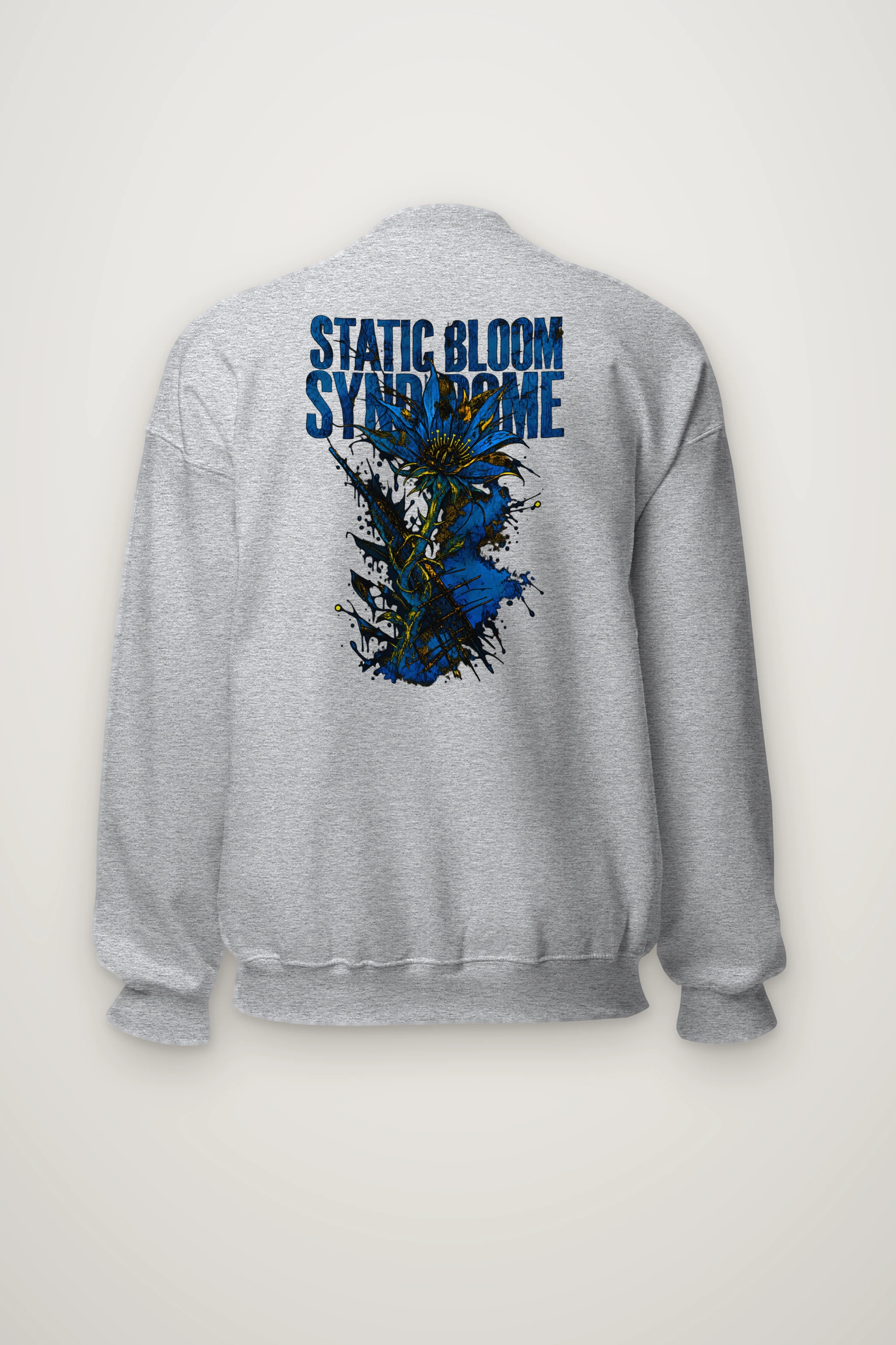 "Static Bloom Syndrome" Heavy Blend Unisex Crewneck Sweatshirt