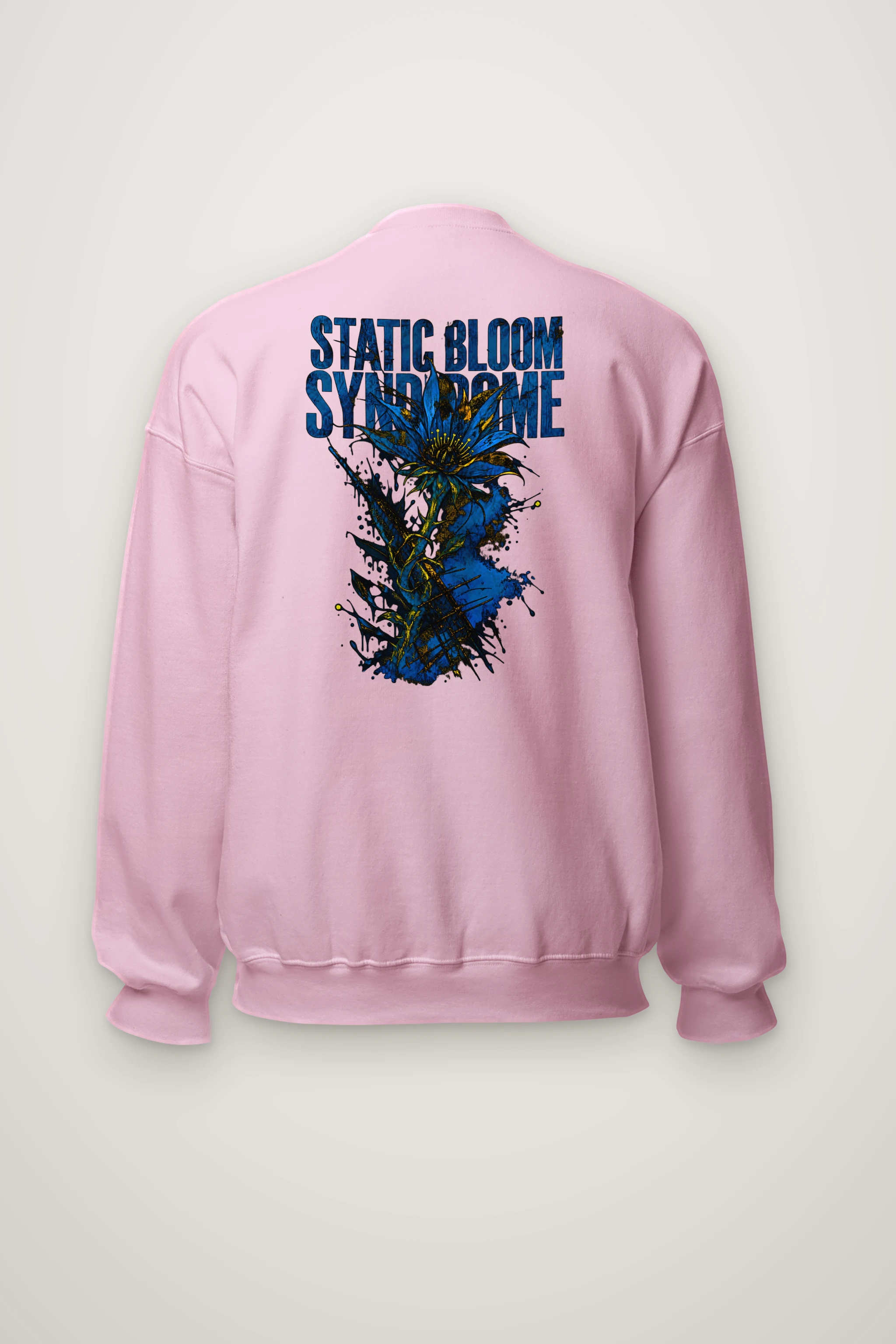 "Static Bloom Syndrome" Heavy Blend Unisex Crewneck Sweatshirt
