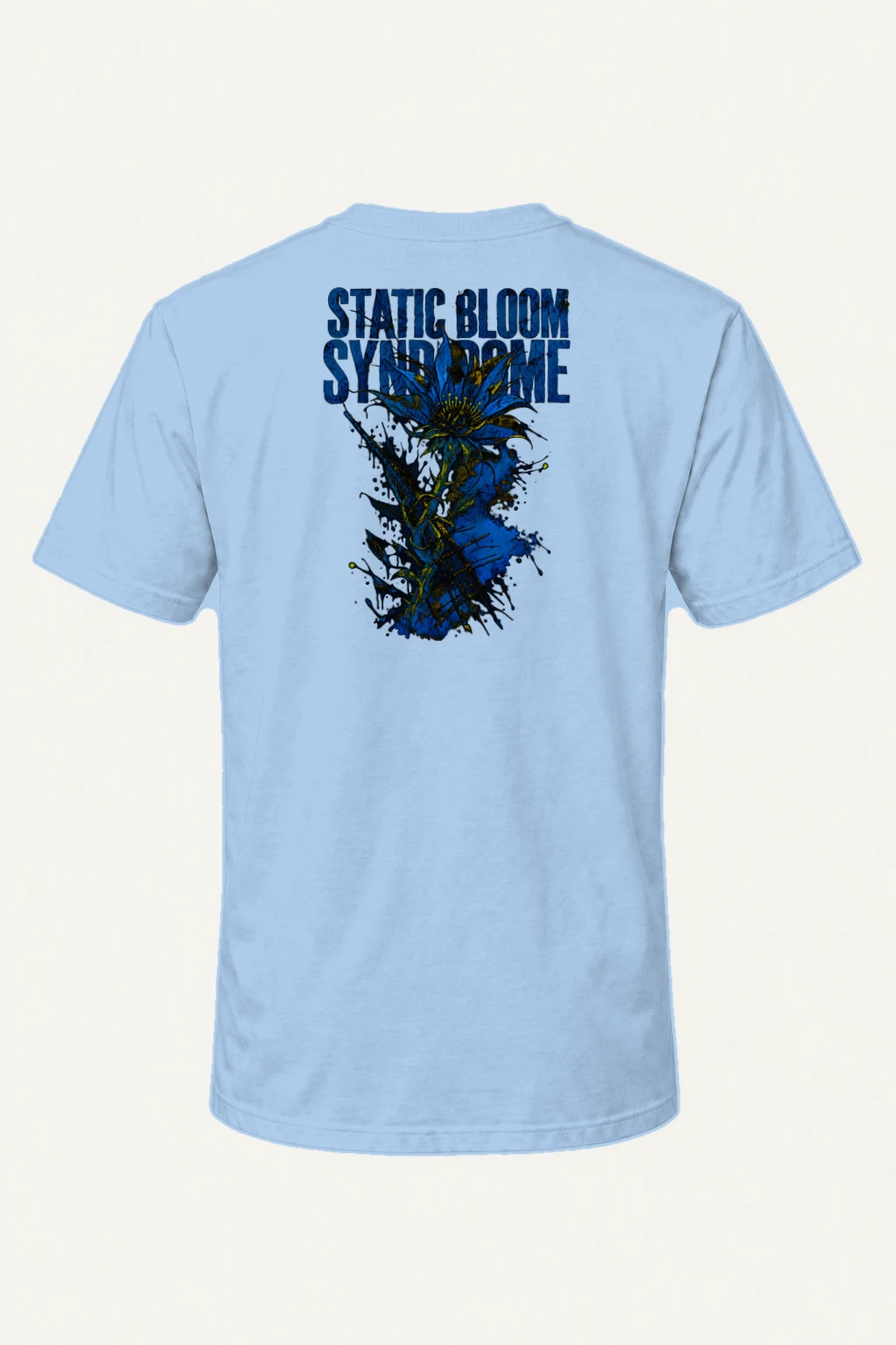 "Static Bloom Syndrome" Heavyweight Unisex Crewneck T-shirt | Gildan 5000