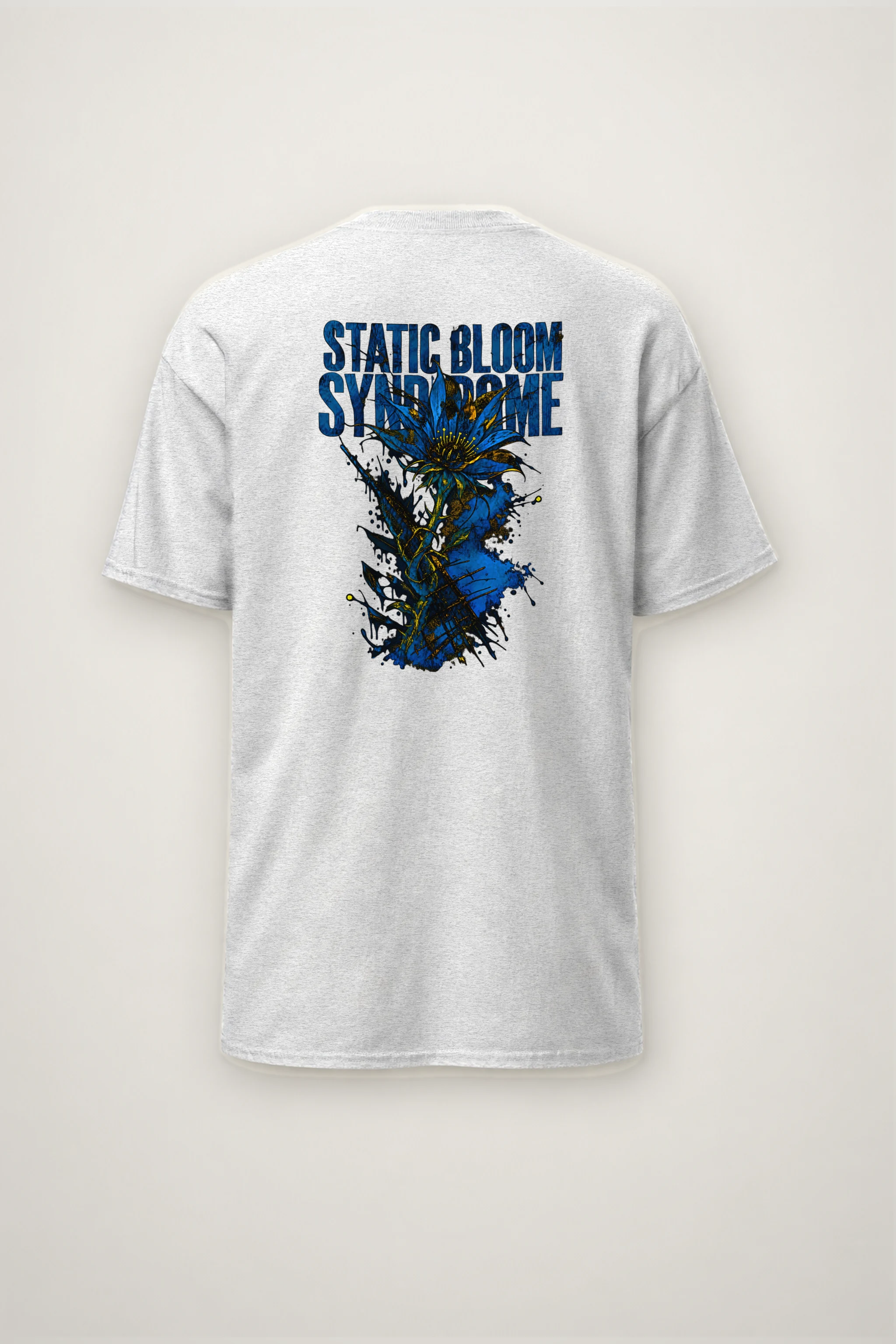 "Static Bloom Syndrome" Heavyweight Unisex Crewneck T-shirt