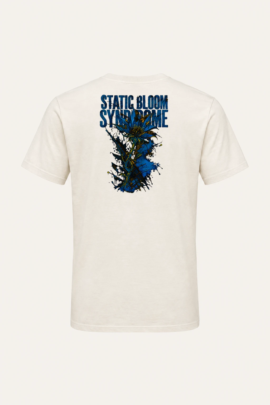 "Static Bloom Syndrome" Heavyweight Unisex Crewneck T-shirt | Gildan 5000