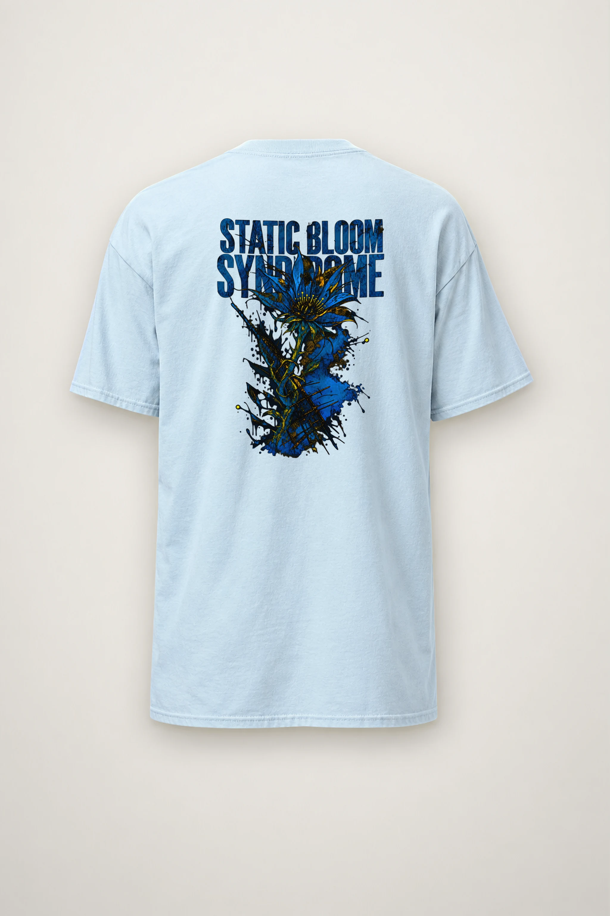 "Static Bloom Syndrome" Heavyweight Unisex Crewneck T-shirt