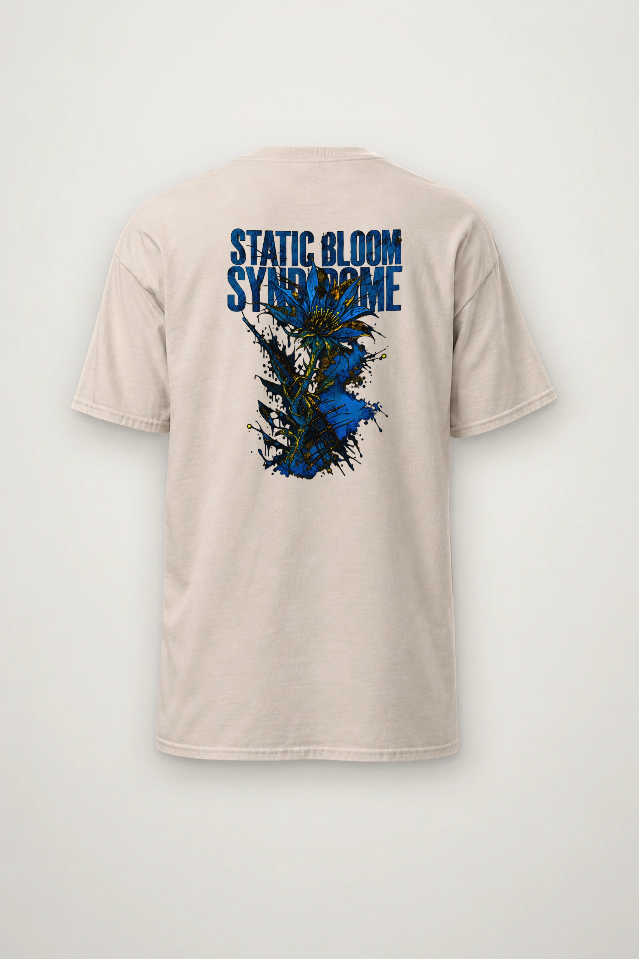 "Static Bloom Syndrome" Heavyweight Unisex Crewneck T-shirt
