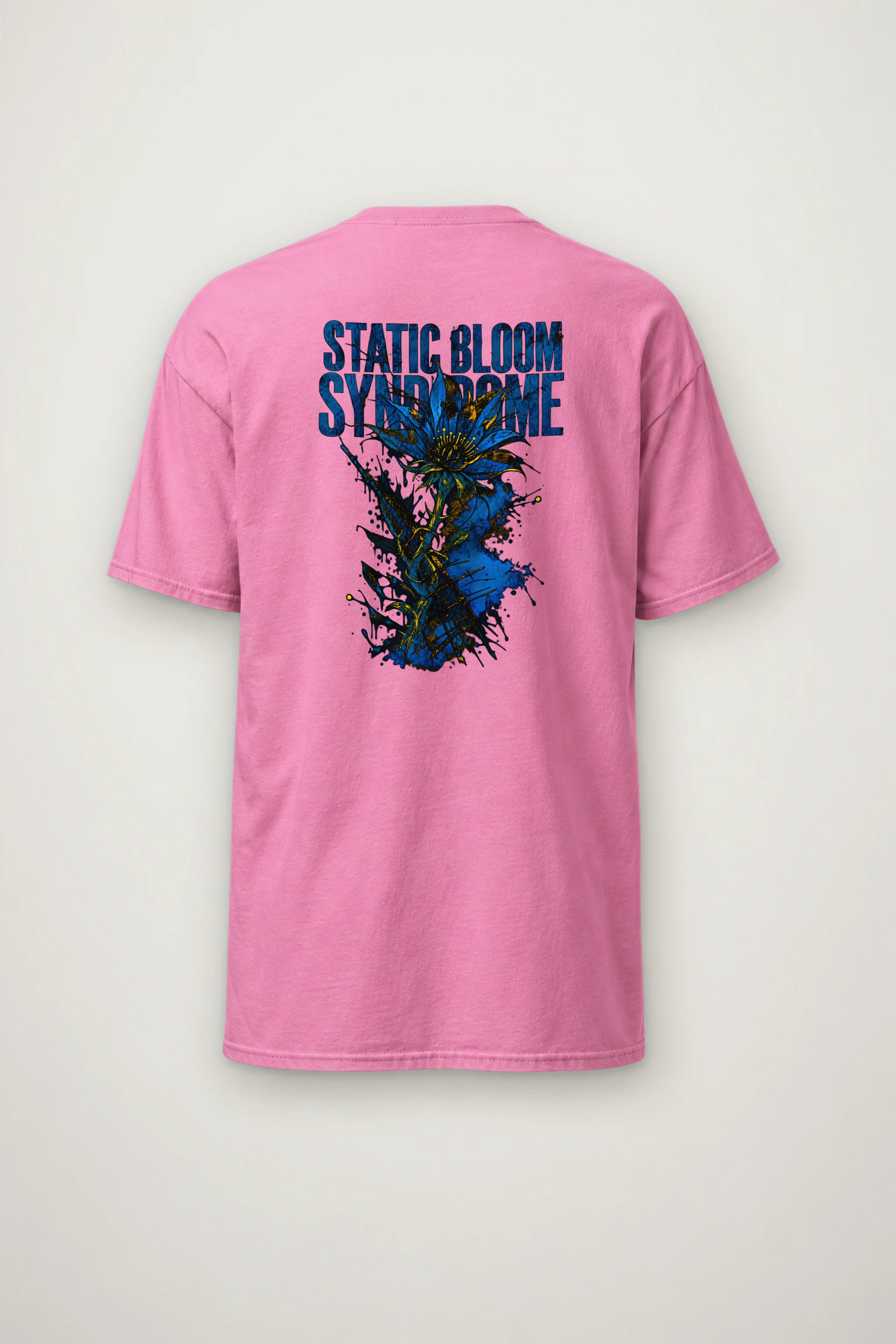 "Static Bloom Syndrome" Heavyweight Unisex Crewneck T-shirt