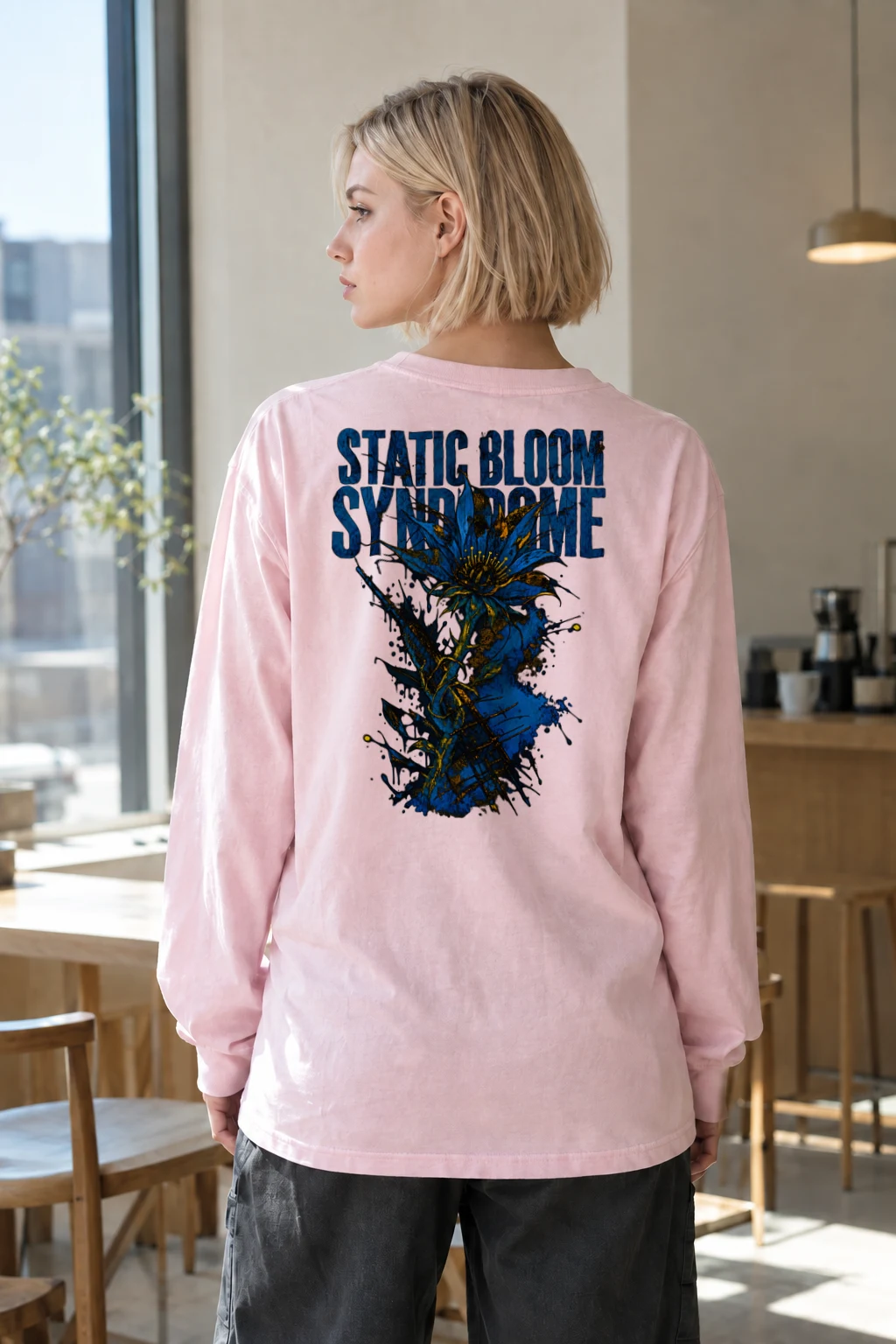 "Static Bloom Syndrome" Unisex Longsleeve T-shirt | Gildan 2400