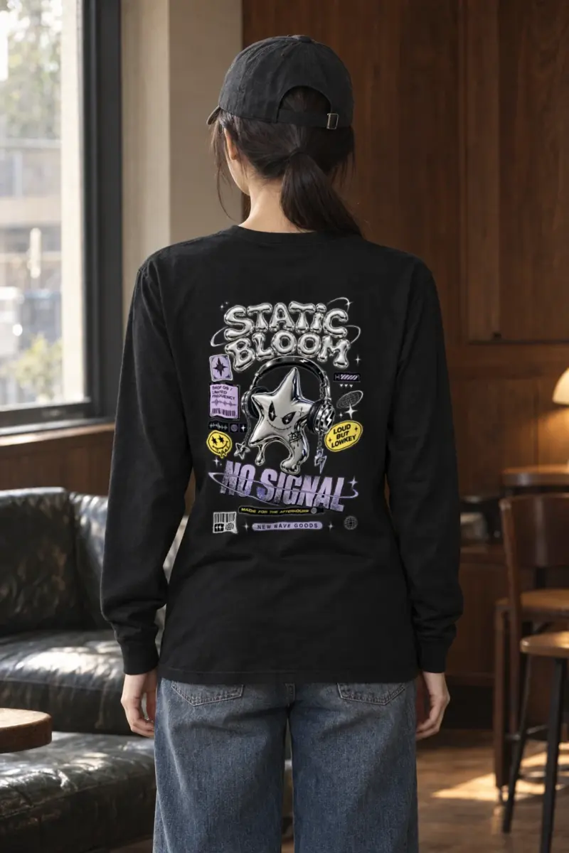 "Static Bloom" Unisex Longsleeve T-shirt