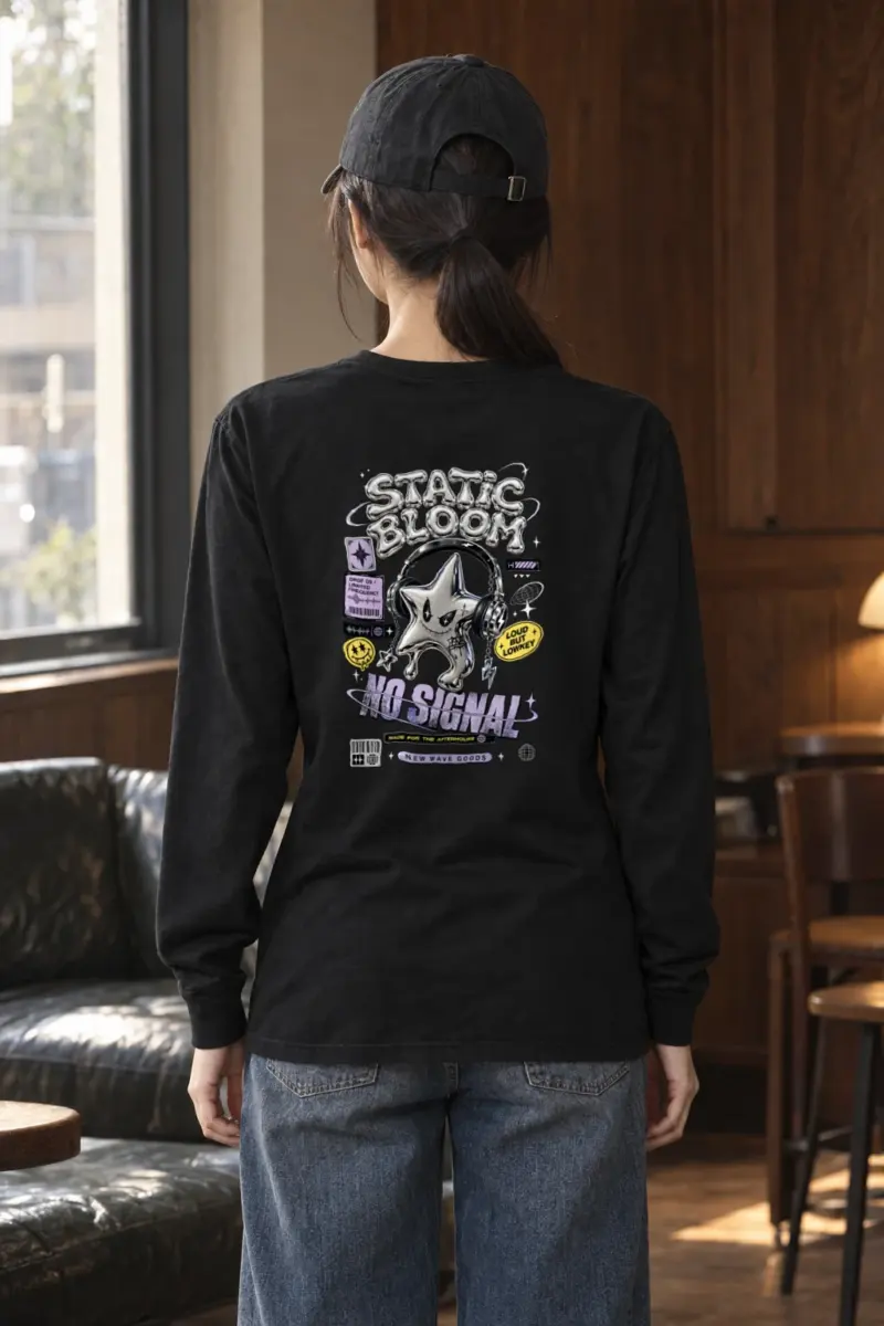 "Static Bloom" Unisex Longsleeve T-shirt