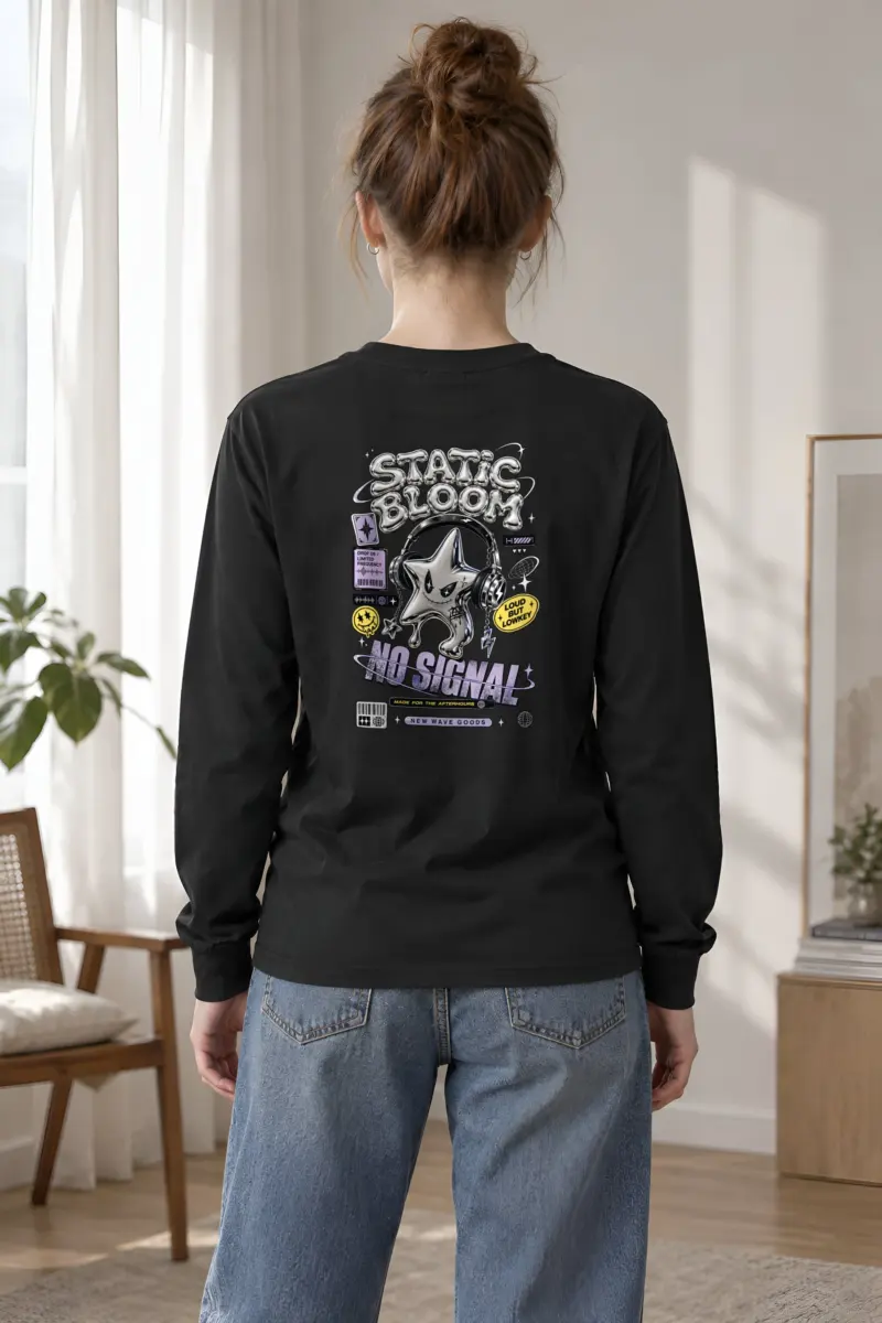 "Static Bloom" Unisex Longsleeve T-shirt