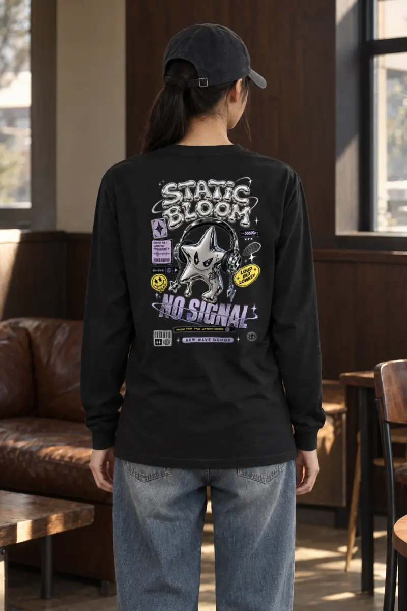 "Static Bloom" Unisex Longsleeve T-shirt