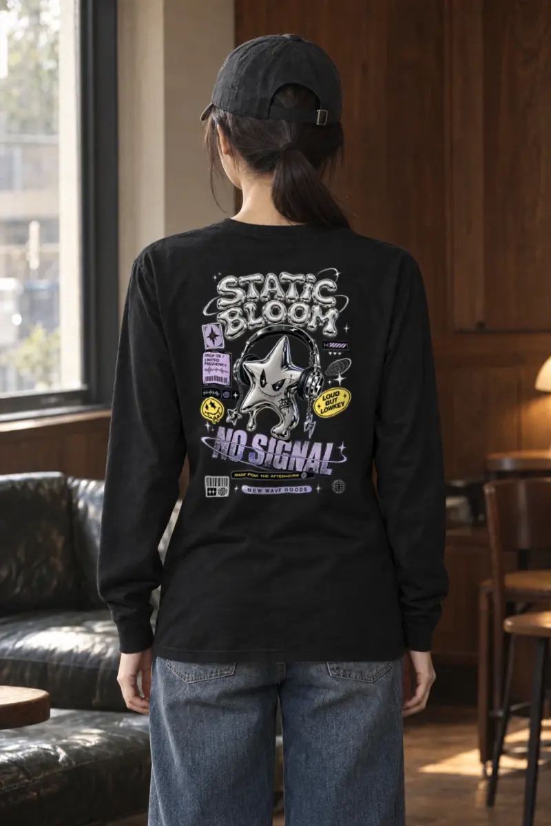 "Static Bloom" Unisex Longsleeve T-shirt