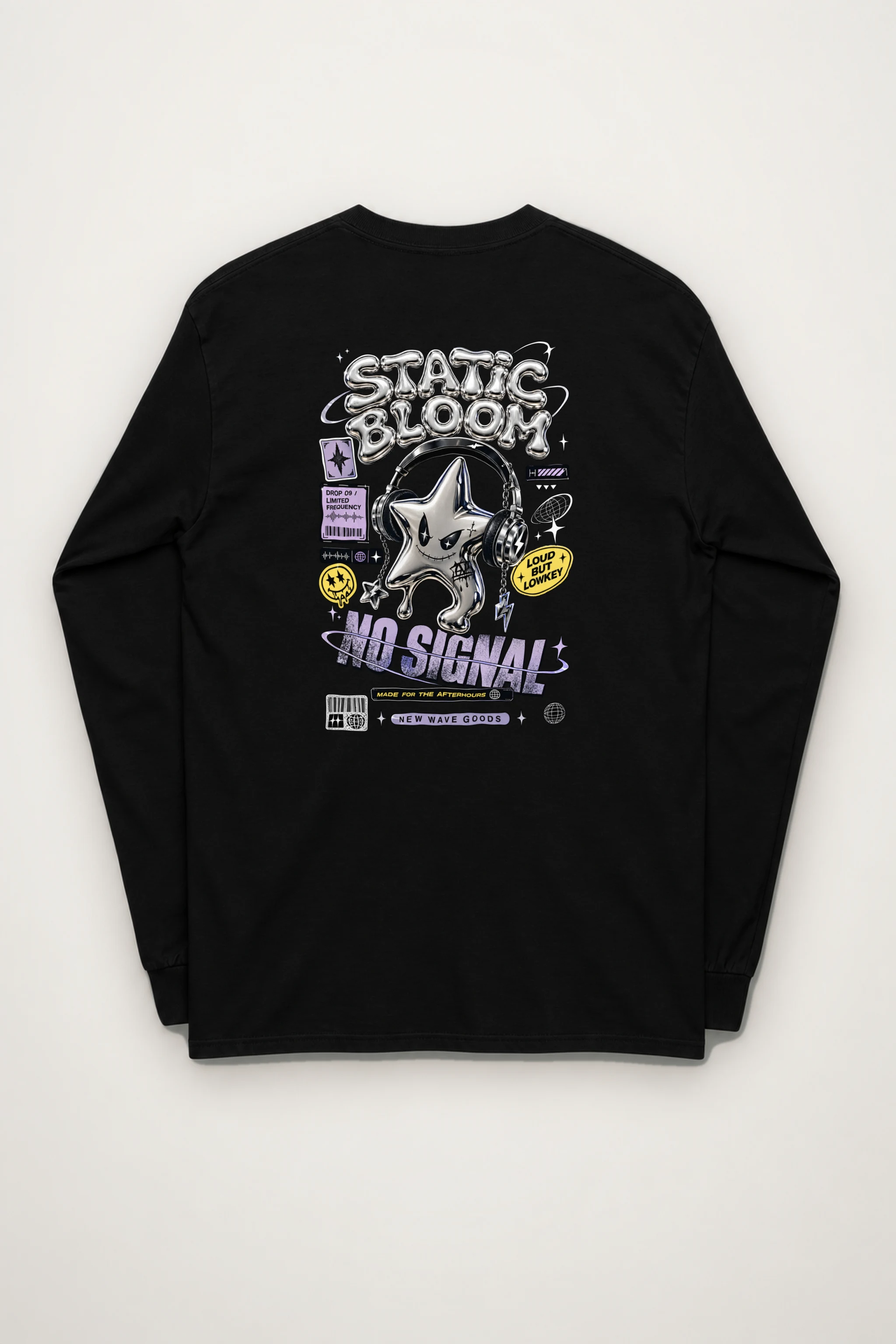"Static Bloom" Unisex Longsleeve T-shirt