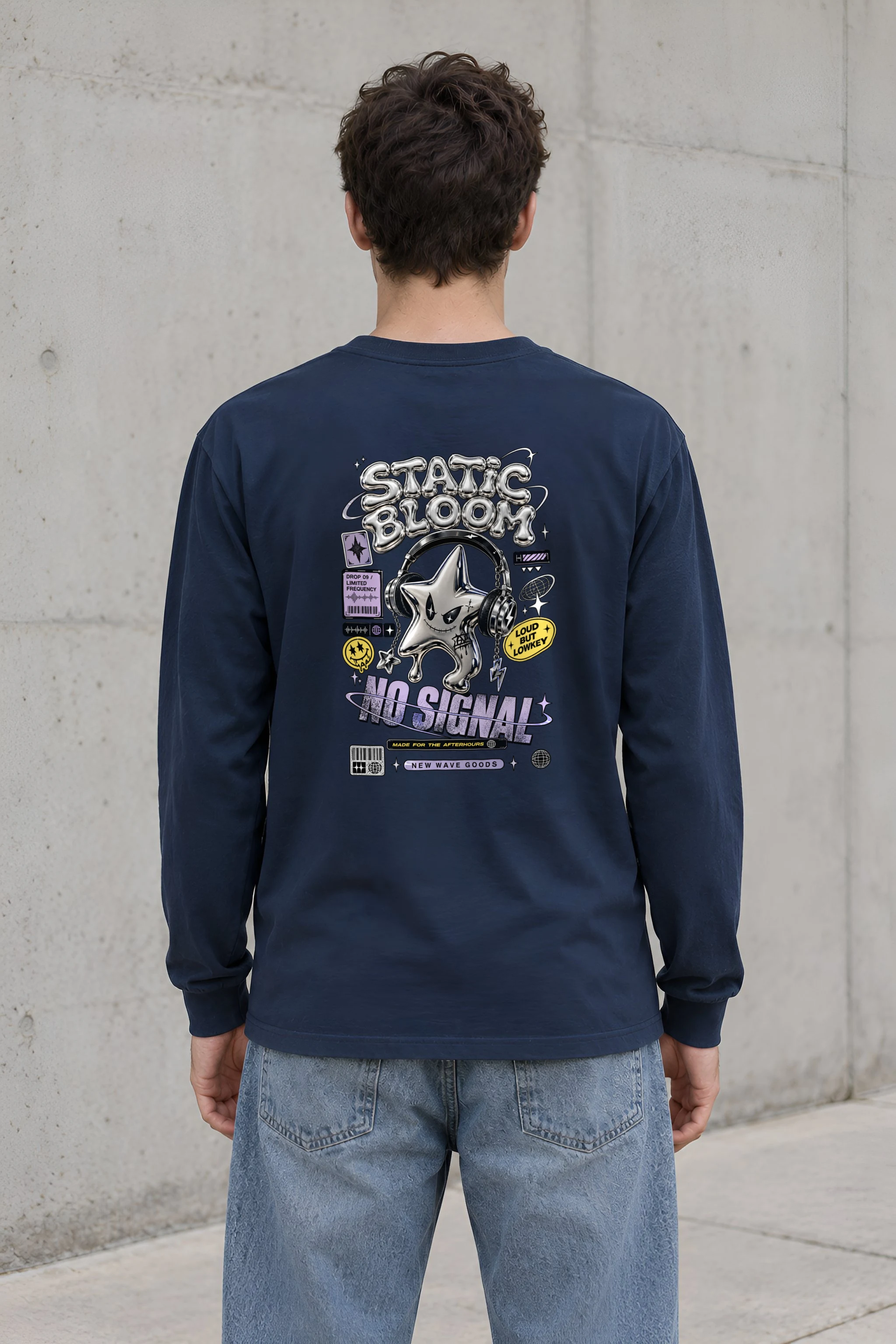 "Static Bloom" Unisex Longsleeve T-shirt