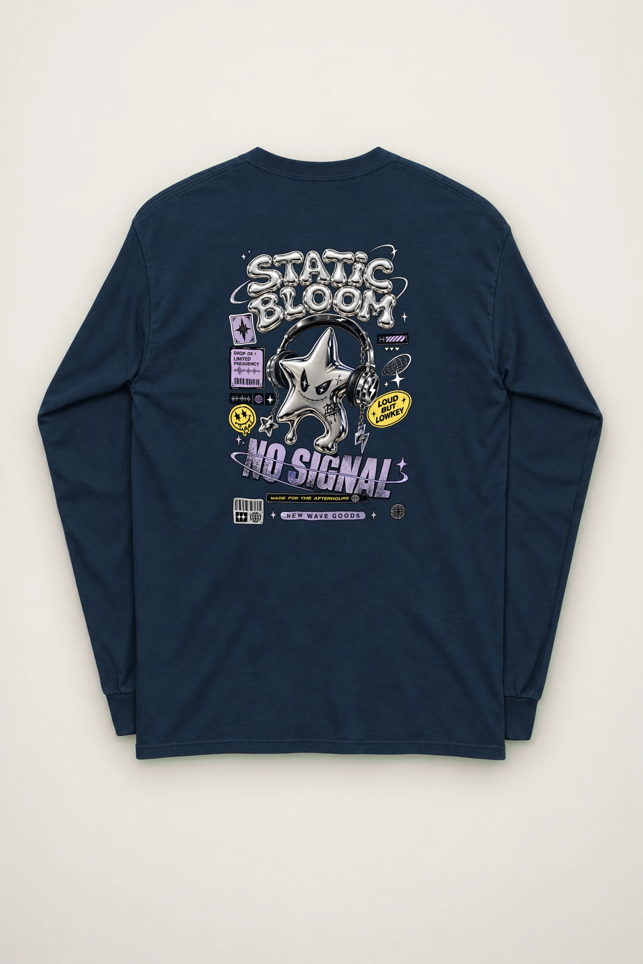 "Static Bloom" Unisex Longsleeve T-shirt