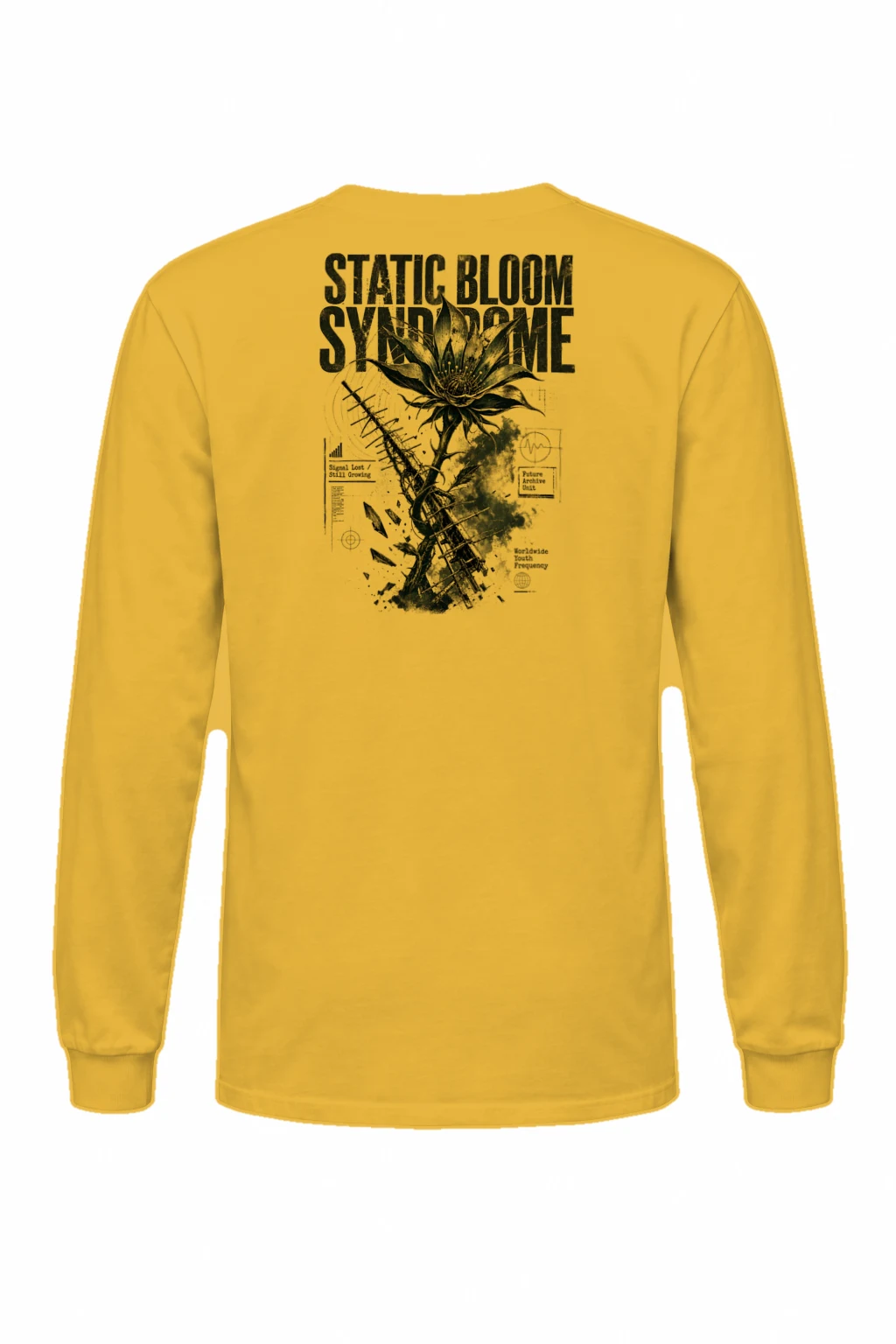 "Static Bloom" Unisex Longsleeve T-shirt | Gildan 2400
