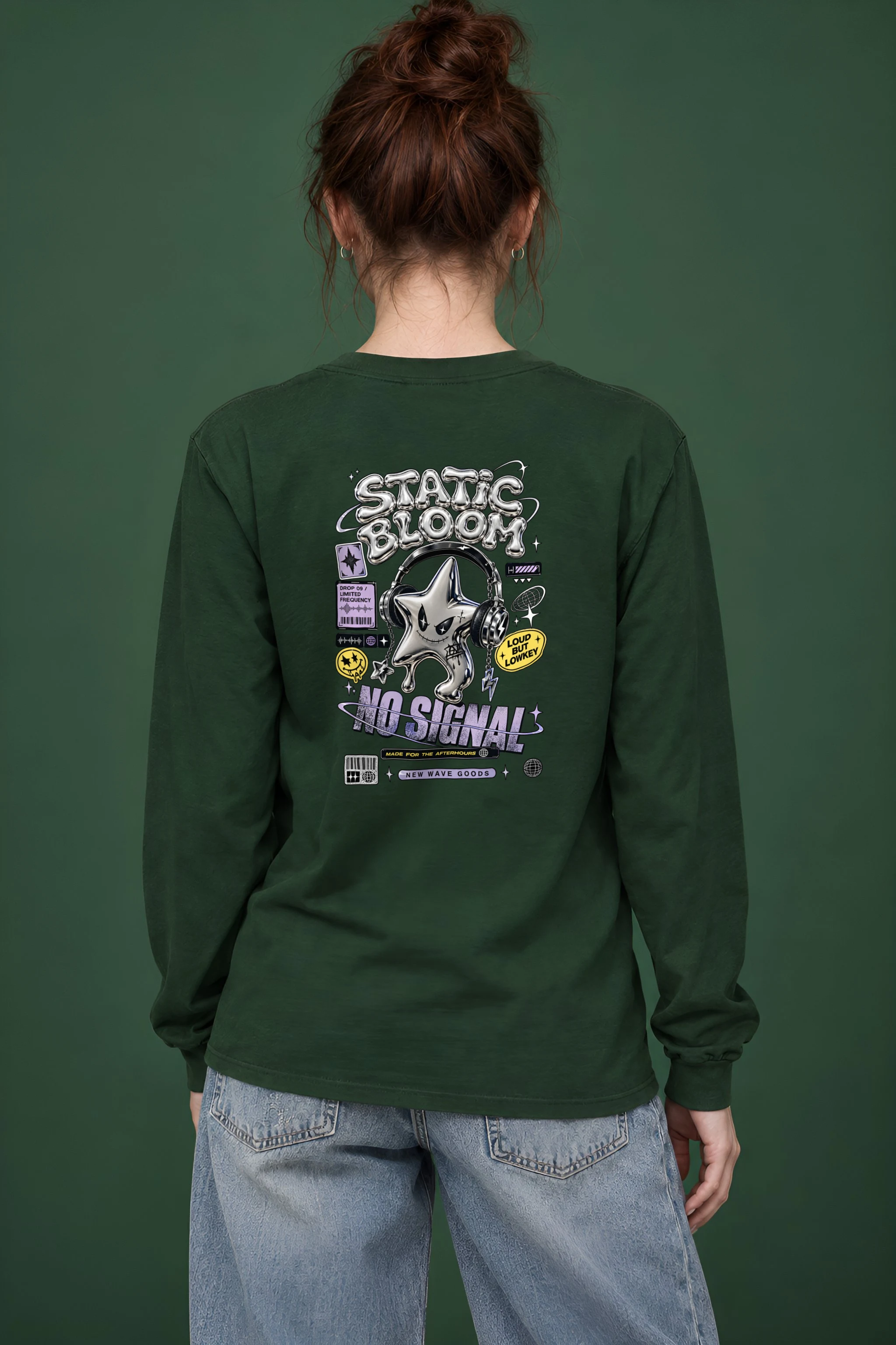 "Static Bloom" Unisex Longsleeve T-shirt