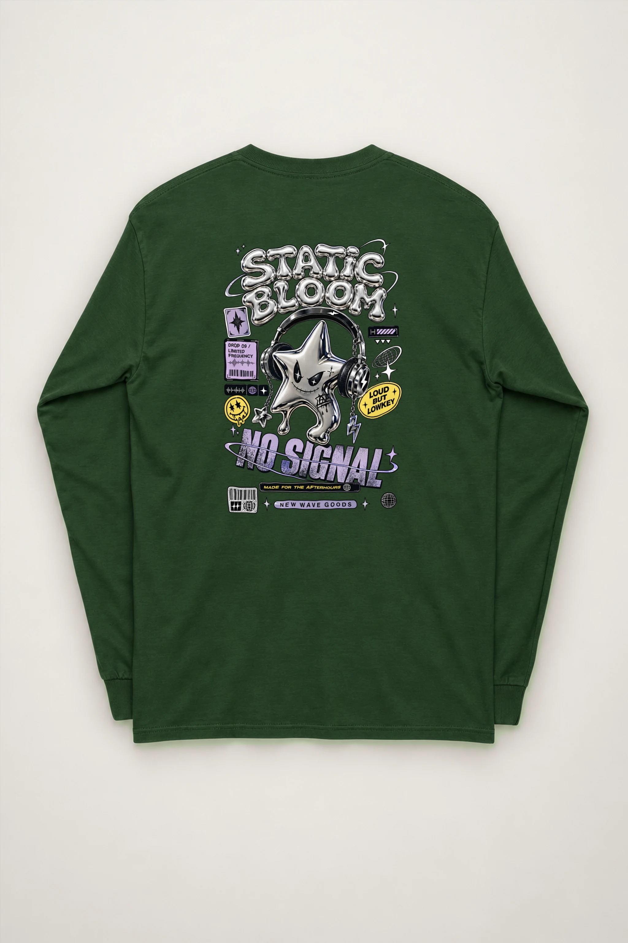 "Static Bloom" Unisex Longsleeve T-shirt