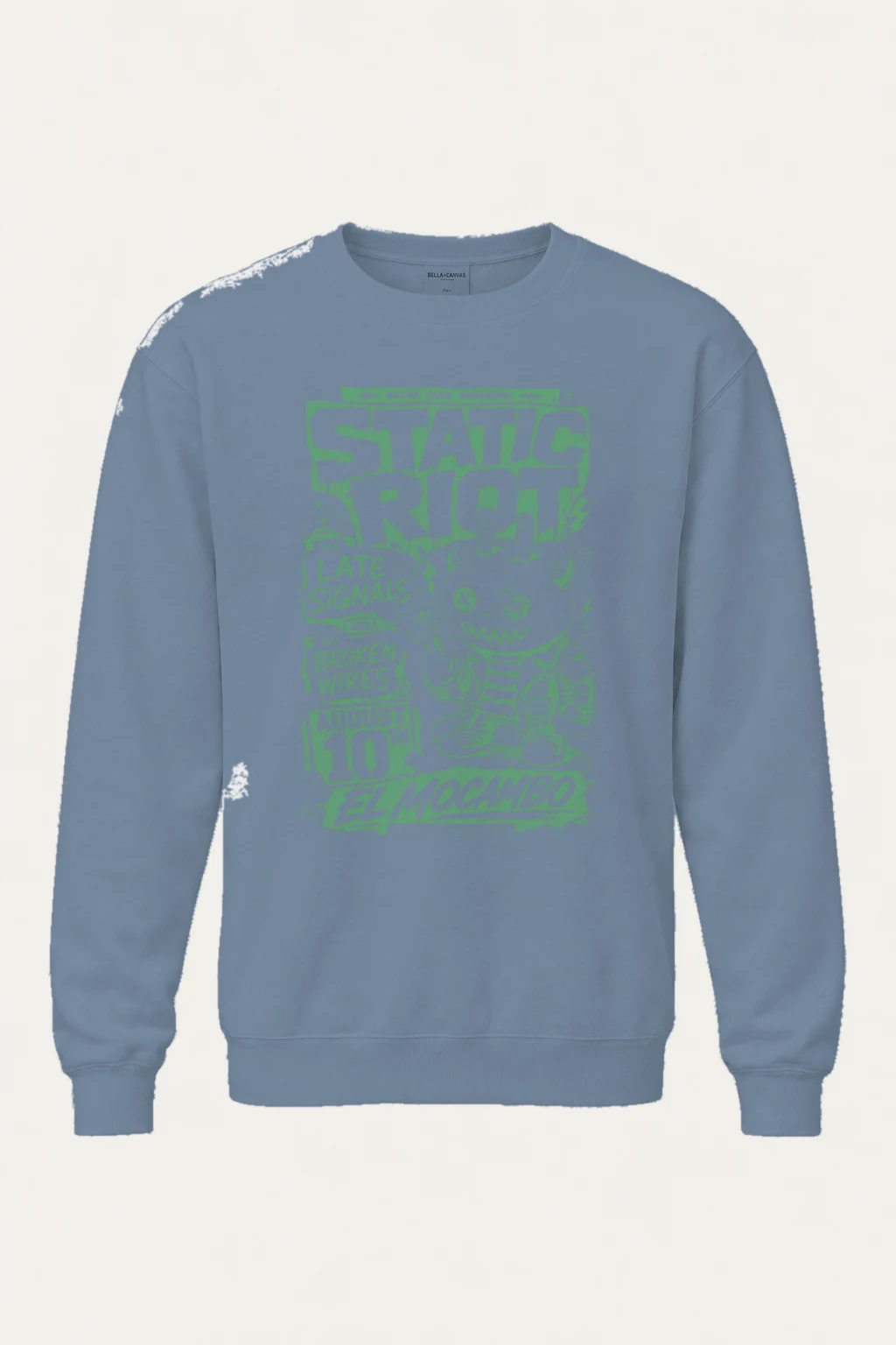 "Static Radio" Unisex Sponge Fleece Crewneck Sweatshirt | Bella + Canvas 3901