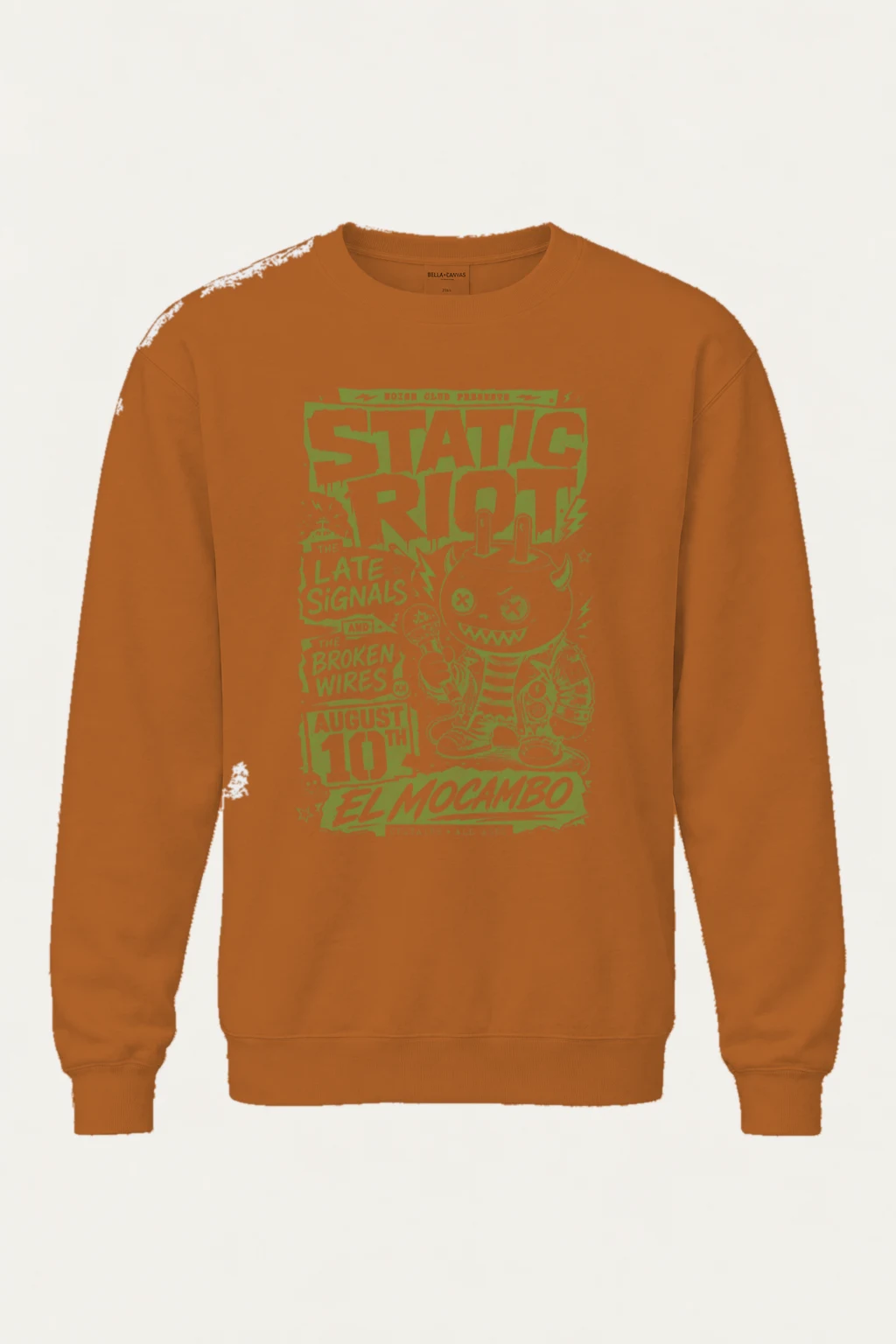"Static Radio" Unisex Sponge Fleece Crewneck Sweatshirt | Bella + Canvas 3901