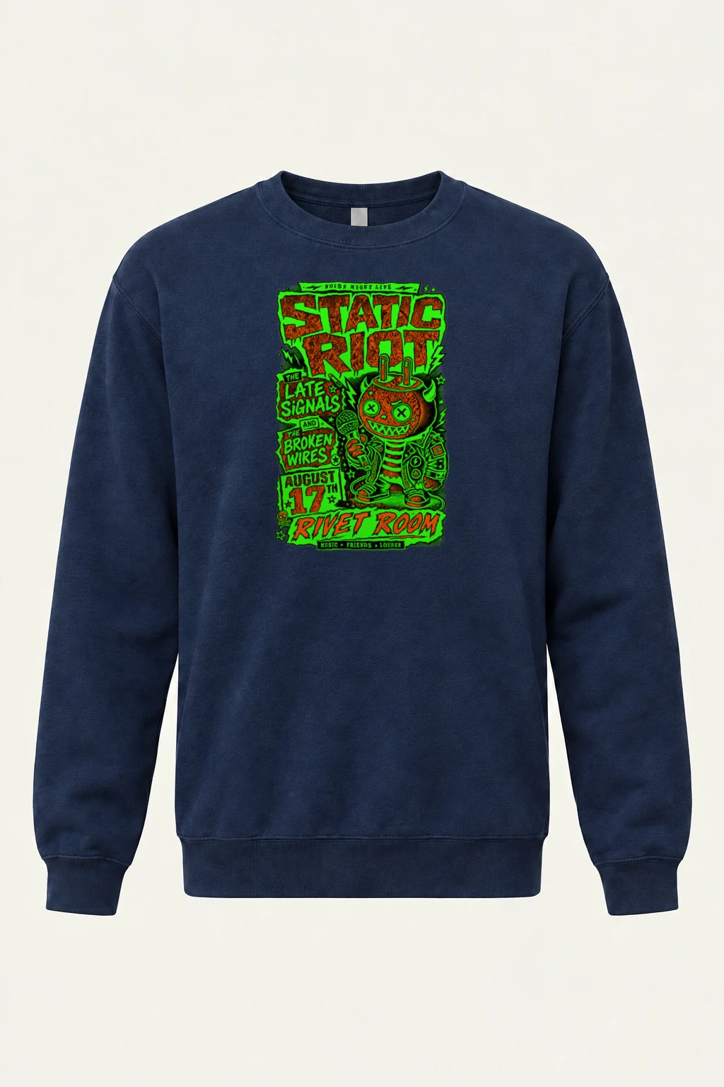 "Static Riot" Heavy Blend Unisex Crewneck Sweatshirt | Gildan 18000