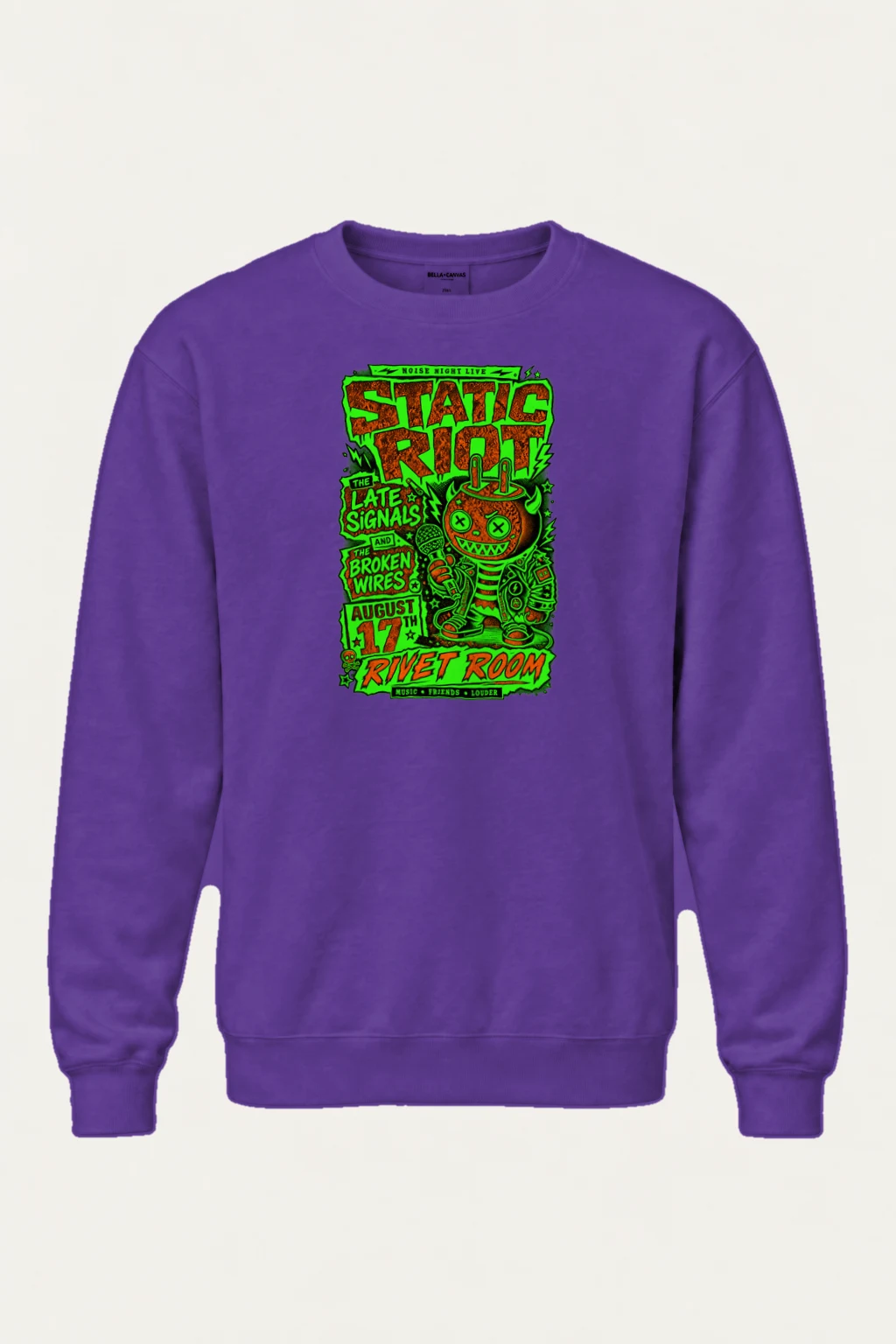 "Static Riot" Heavy Blend Unisex Crewneck Sweatshirt | Gildan 18000
