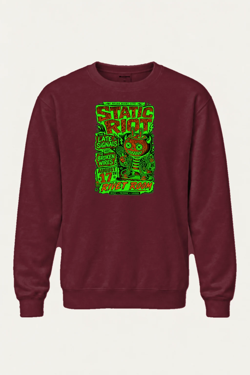 "Static Riot" Heavy Blend Unisex Crewneck Sweatshirt | Gildan 18000