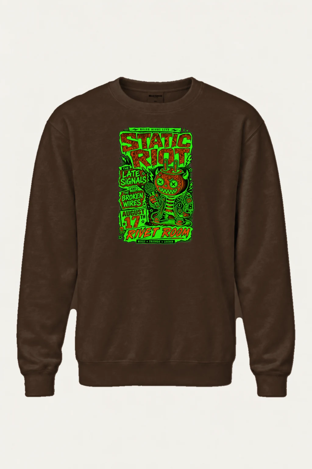"Static Riot" Heavy Blend Unisex Crewneck Sweatshirt | Gildan 18000