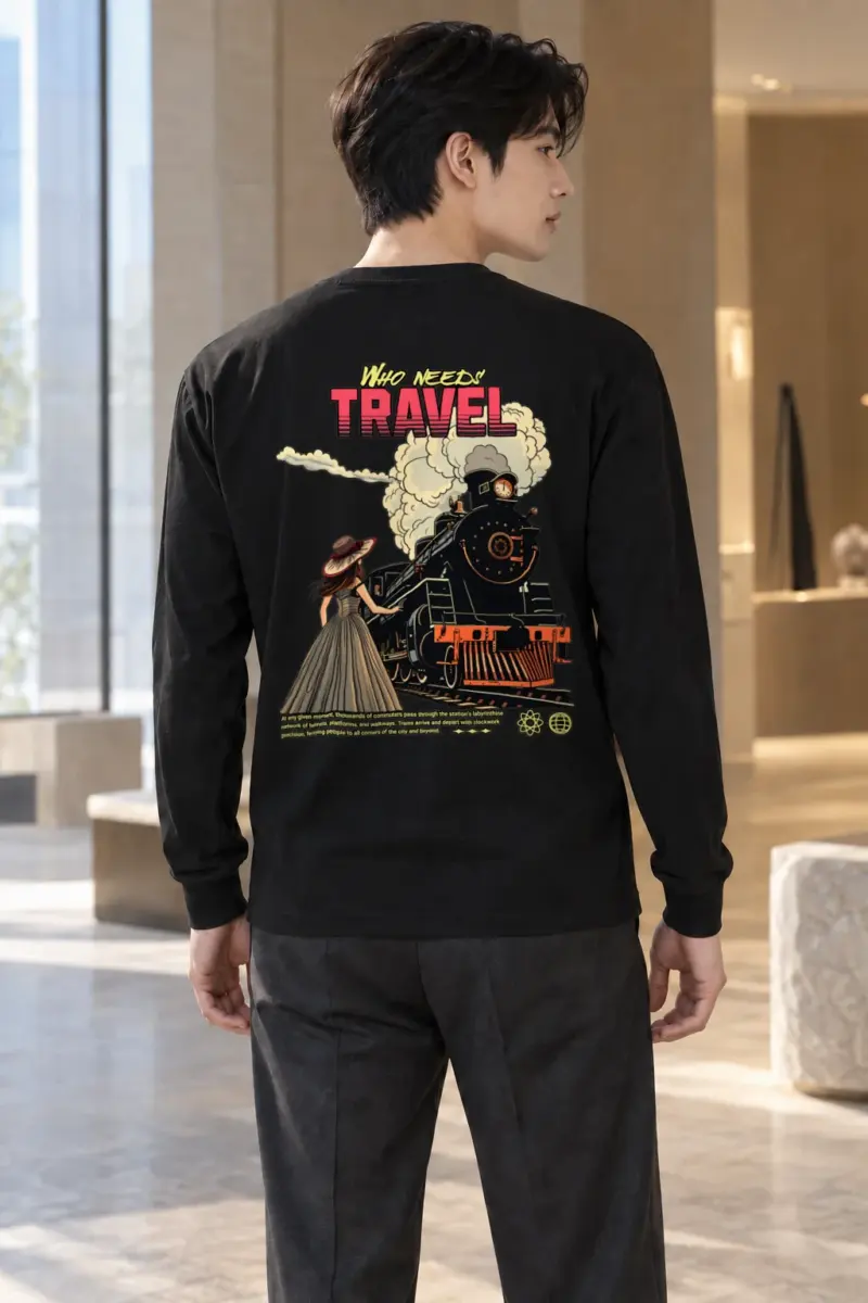 "Station Green Moment" Unisex Longsleeve T-shirt | Gildan 2400