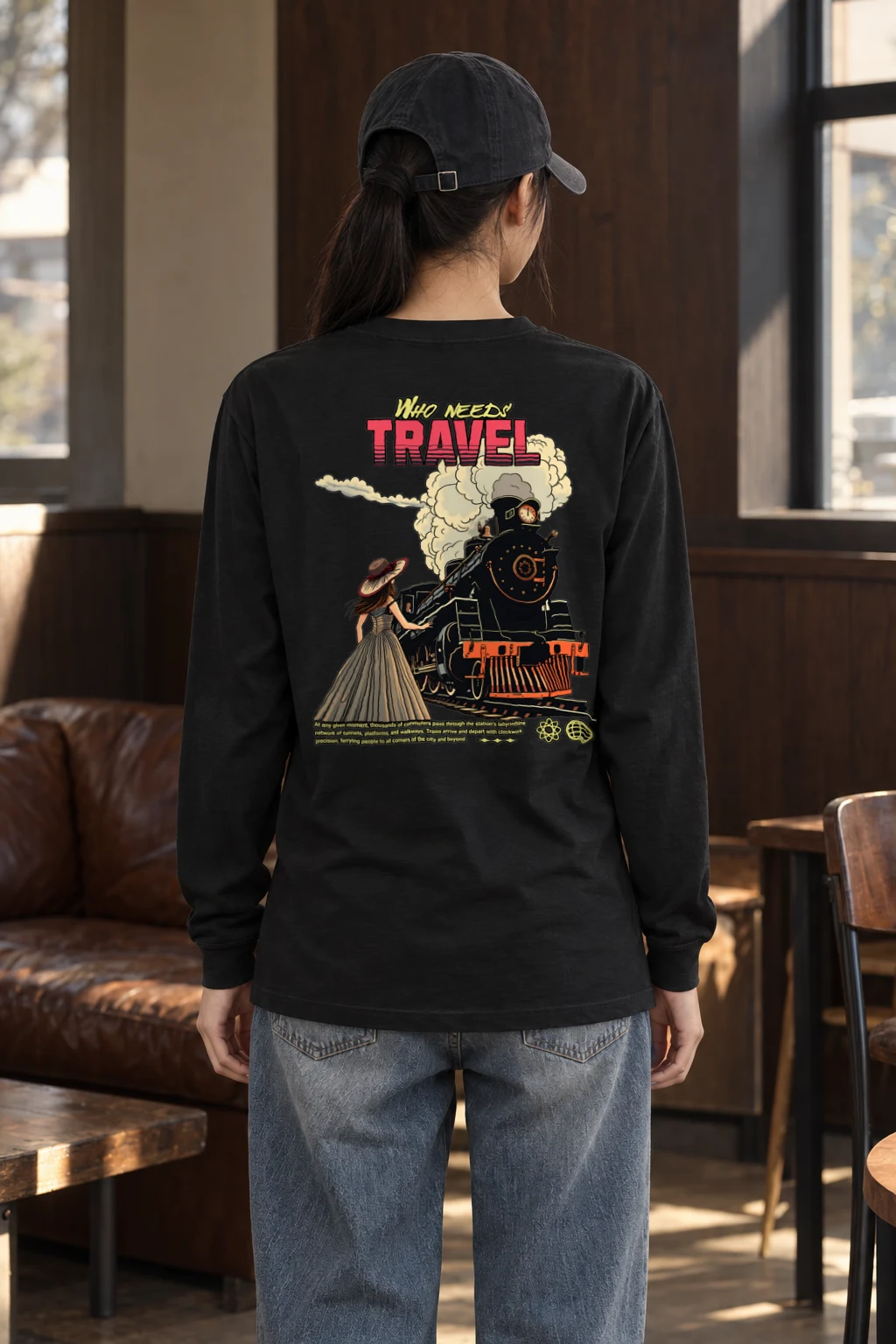 "Station Green Moment" Unisex Longsleeve T-shirt | Gildan 2400