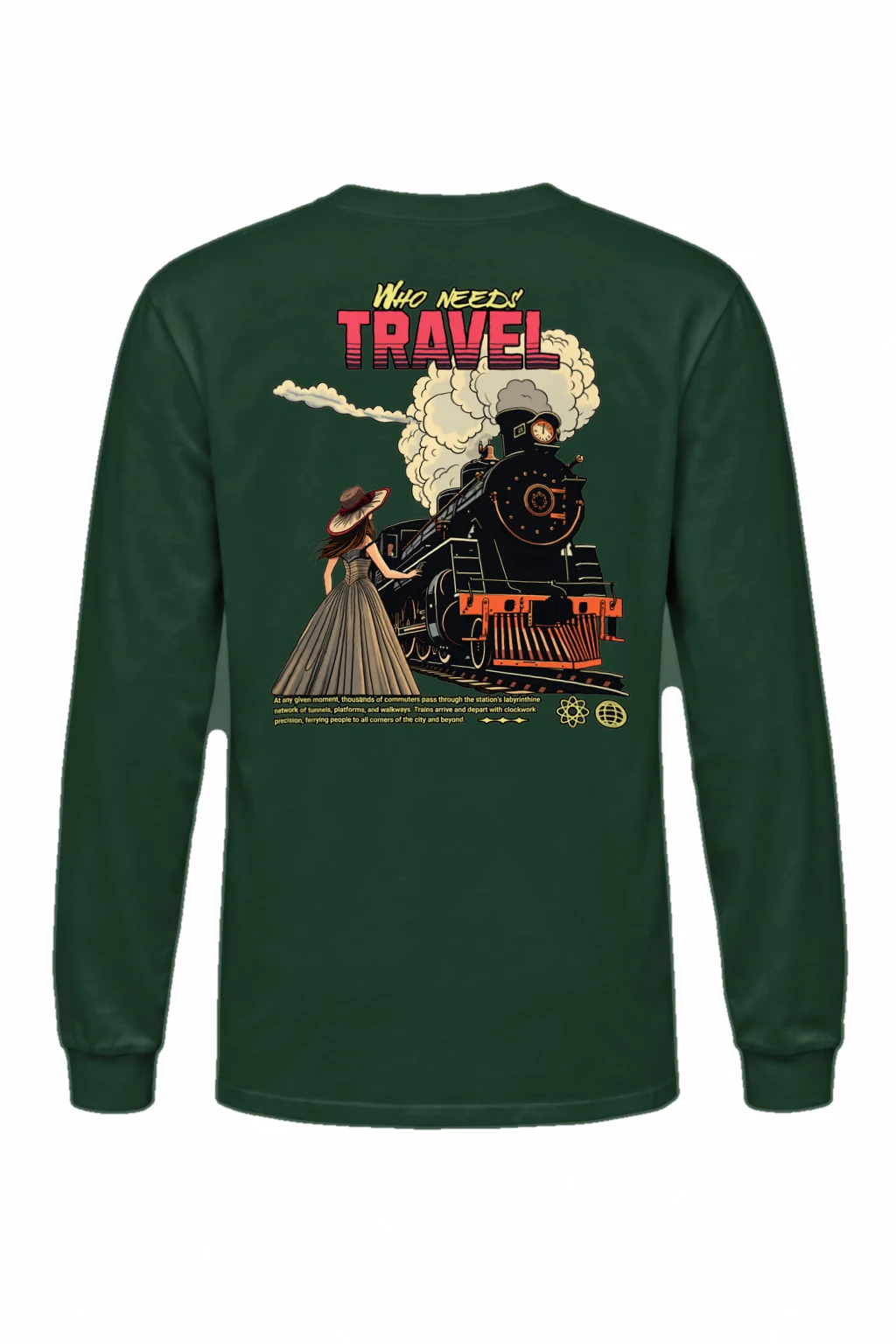 "Station Green Moment" Unisex Longsleeve T-shirt | Gildan 2400