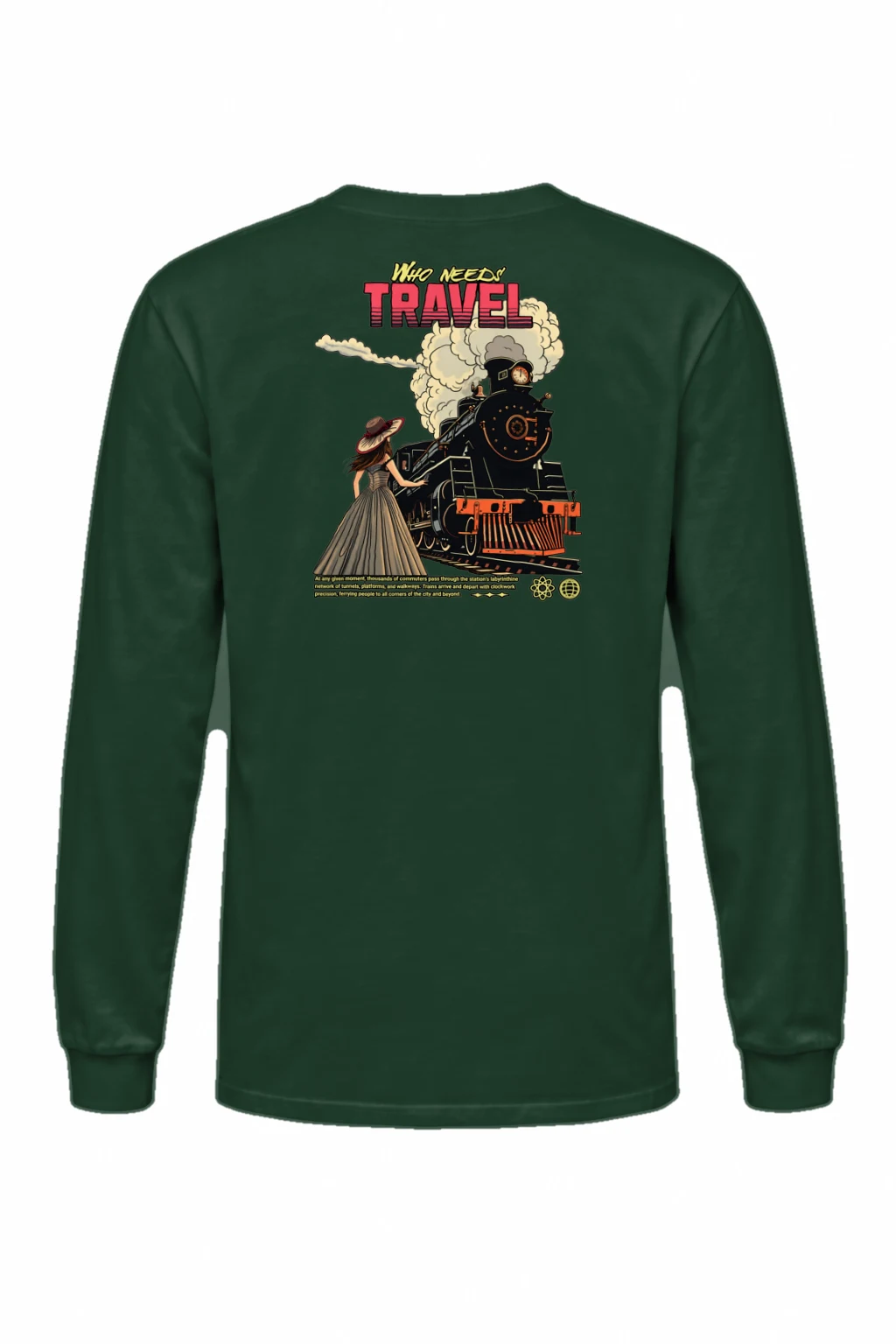 "Station Green Moment" Unisex Longsleeve T-shirt | Gildan 2400