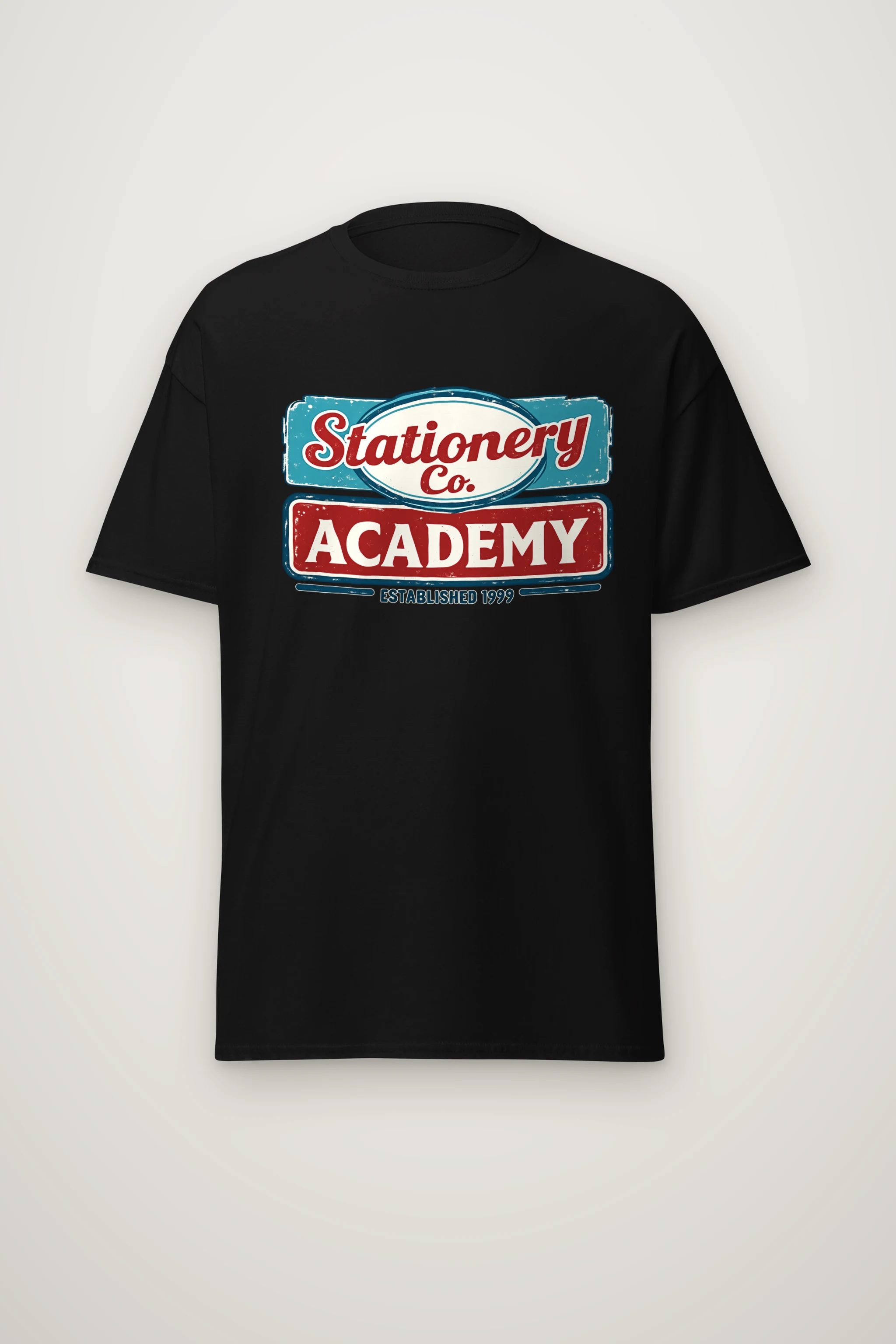 "Stationery Academy Badge" Heavyweight Unisex Crewneck T-shirt