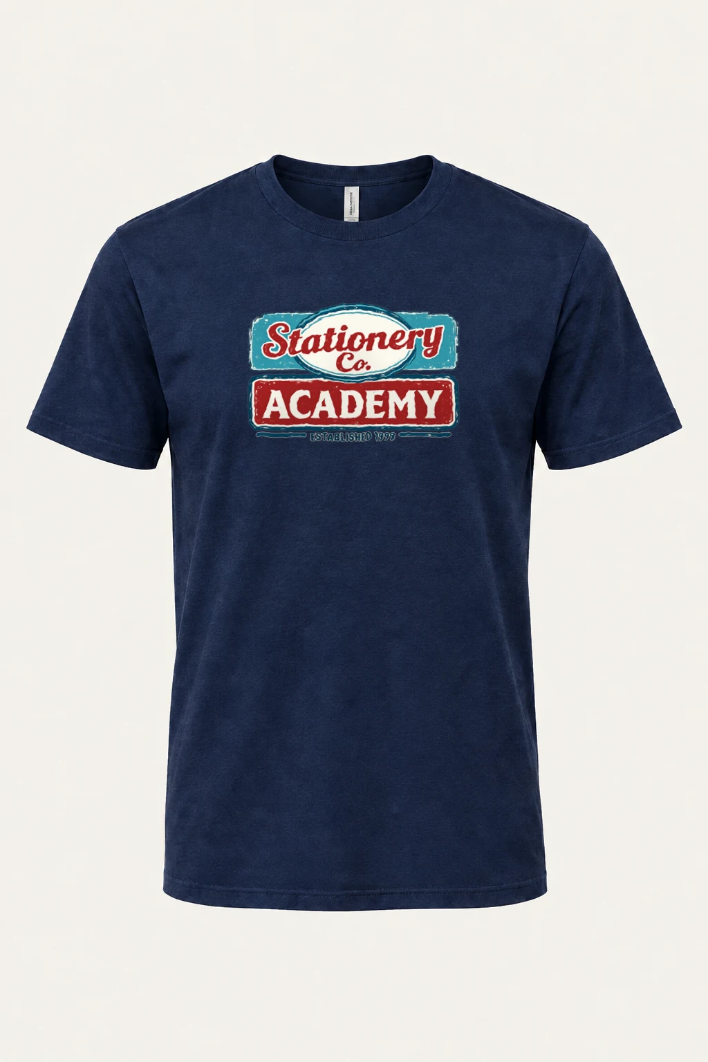 "Stationery Academy Badge" Heavyweight Unisex Crewneck T-shirt | Gildan 5000