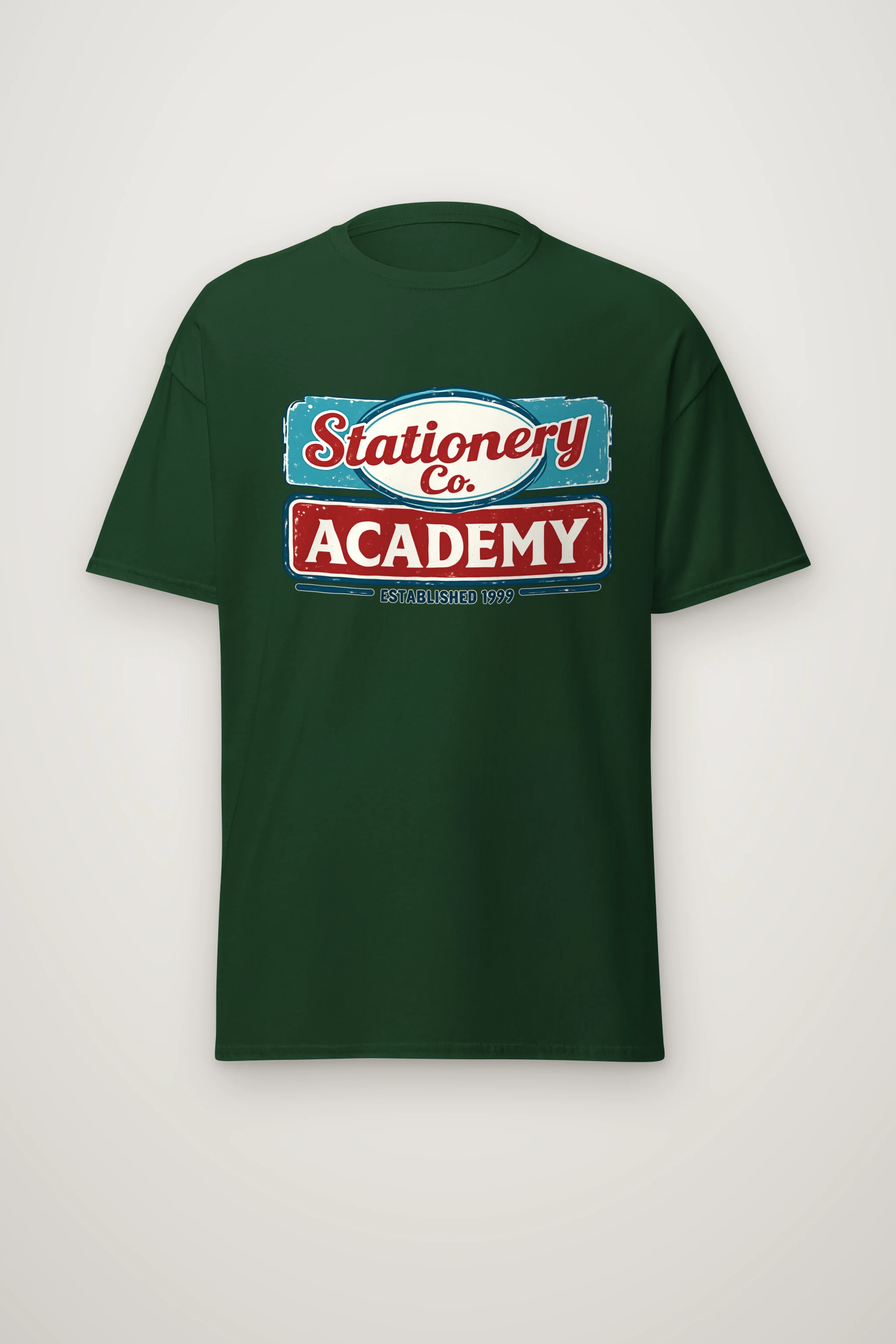 "Stationery Academy Badge" Heavyweight Unisex Crewneck T-shirt