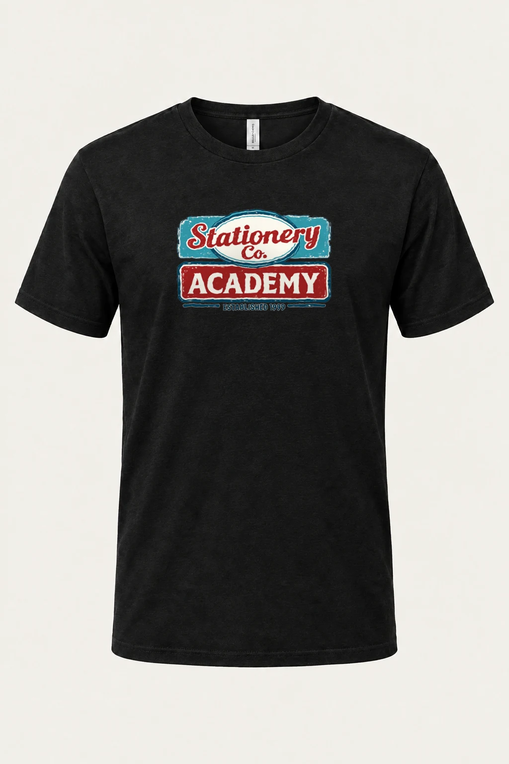 "Stationery Academy Badge" Heavyweight Unisex Crewneck T-shirt | Gildan 5000